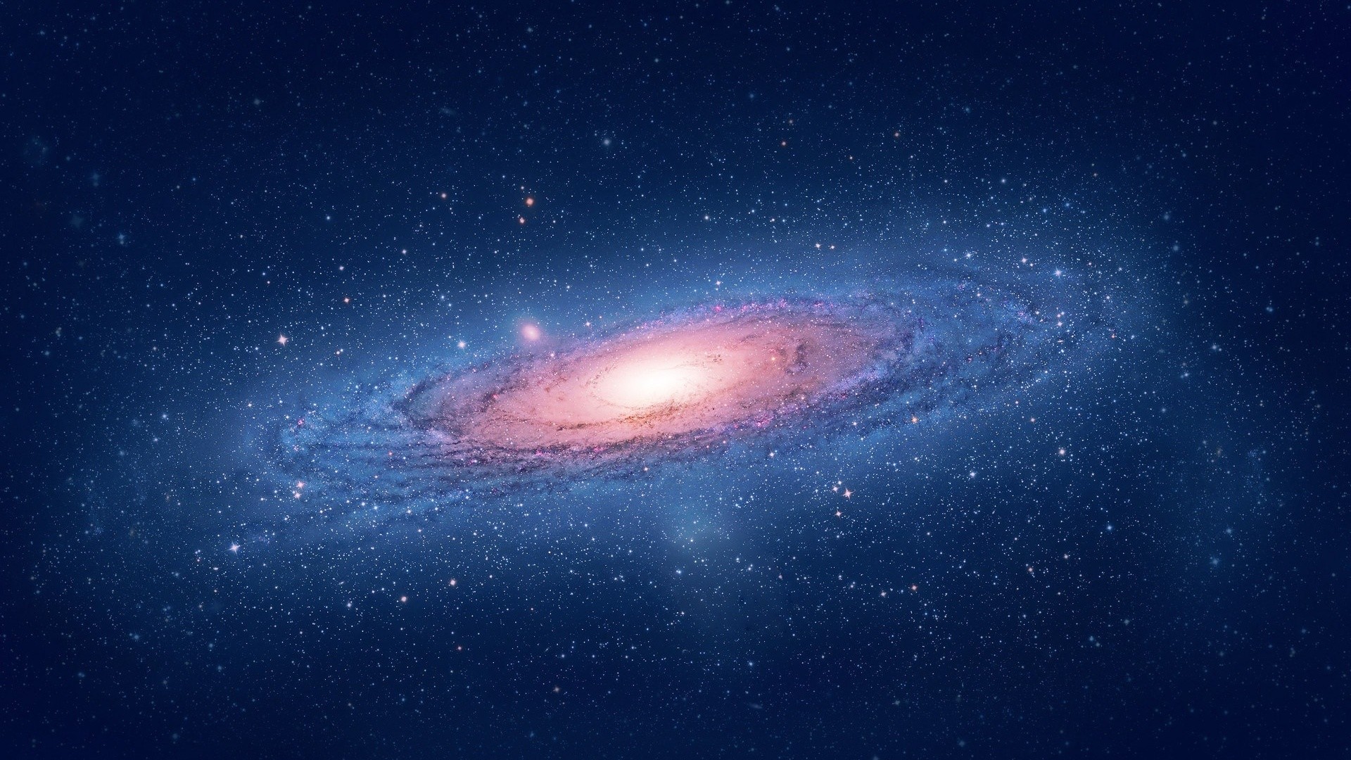 Galassia di Andromeda, Galassia a spirale, Stelle, Spazio, 1920x1080, wallpaper desktop