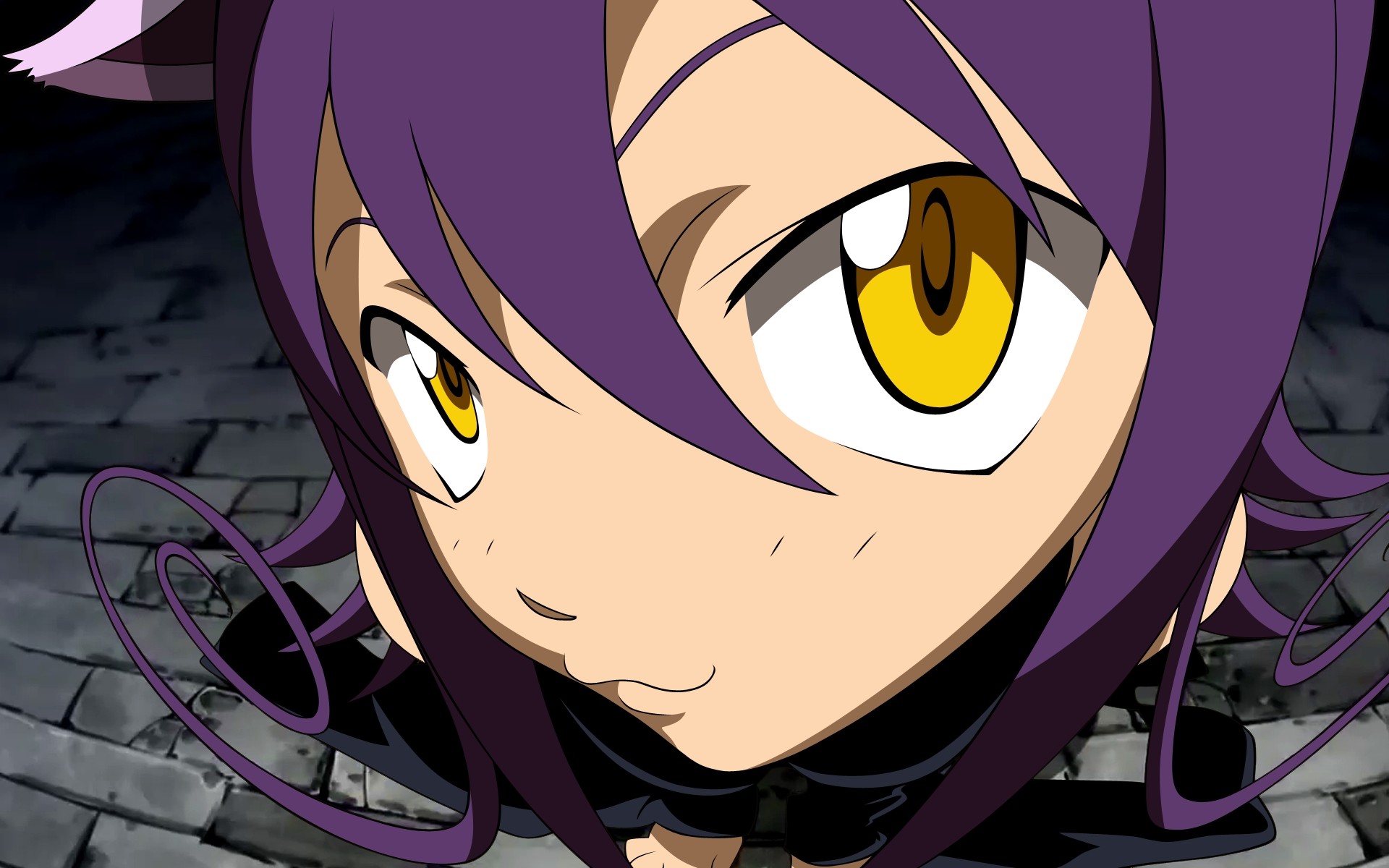 Blair, Soul Eater, Primo piano, Occhi gialli, Full HD, sfondo per PC e portatile