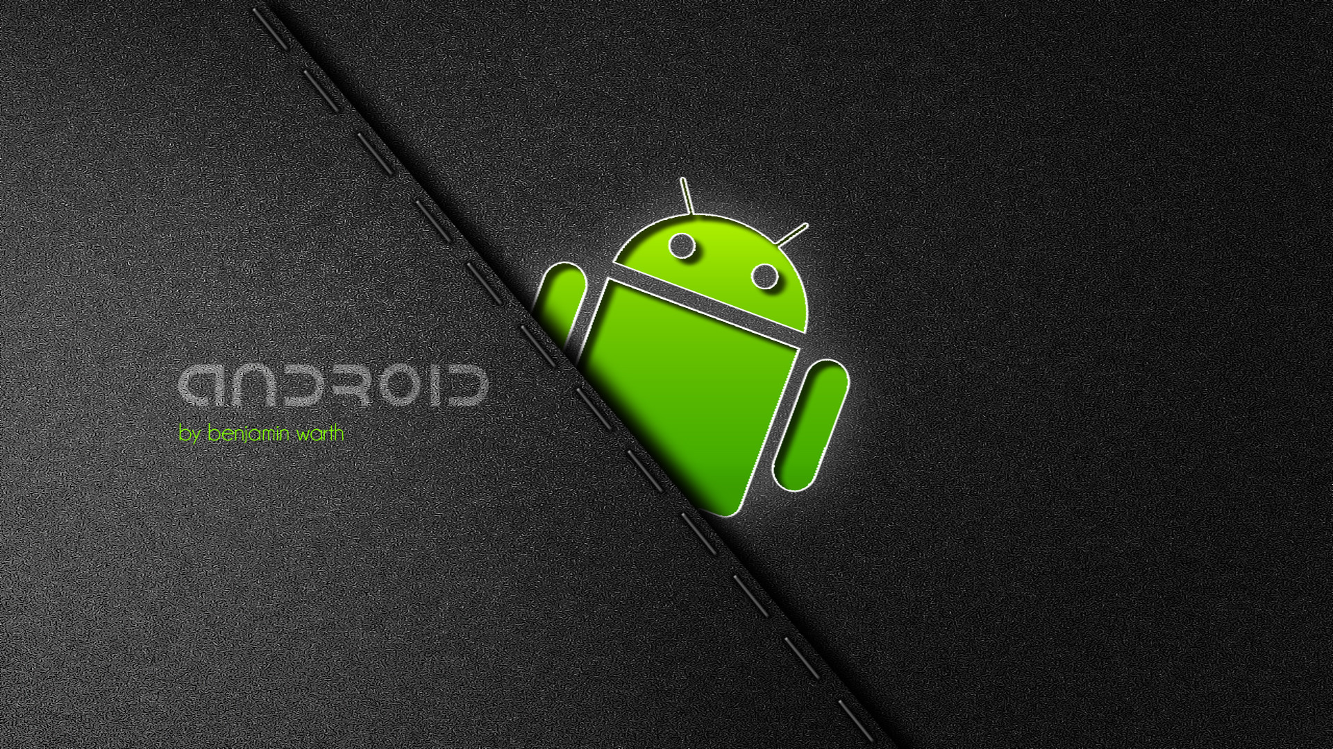 Bugdroid, Logo Android, Android, Cuoio, Full HD, sfondo per PC