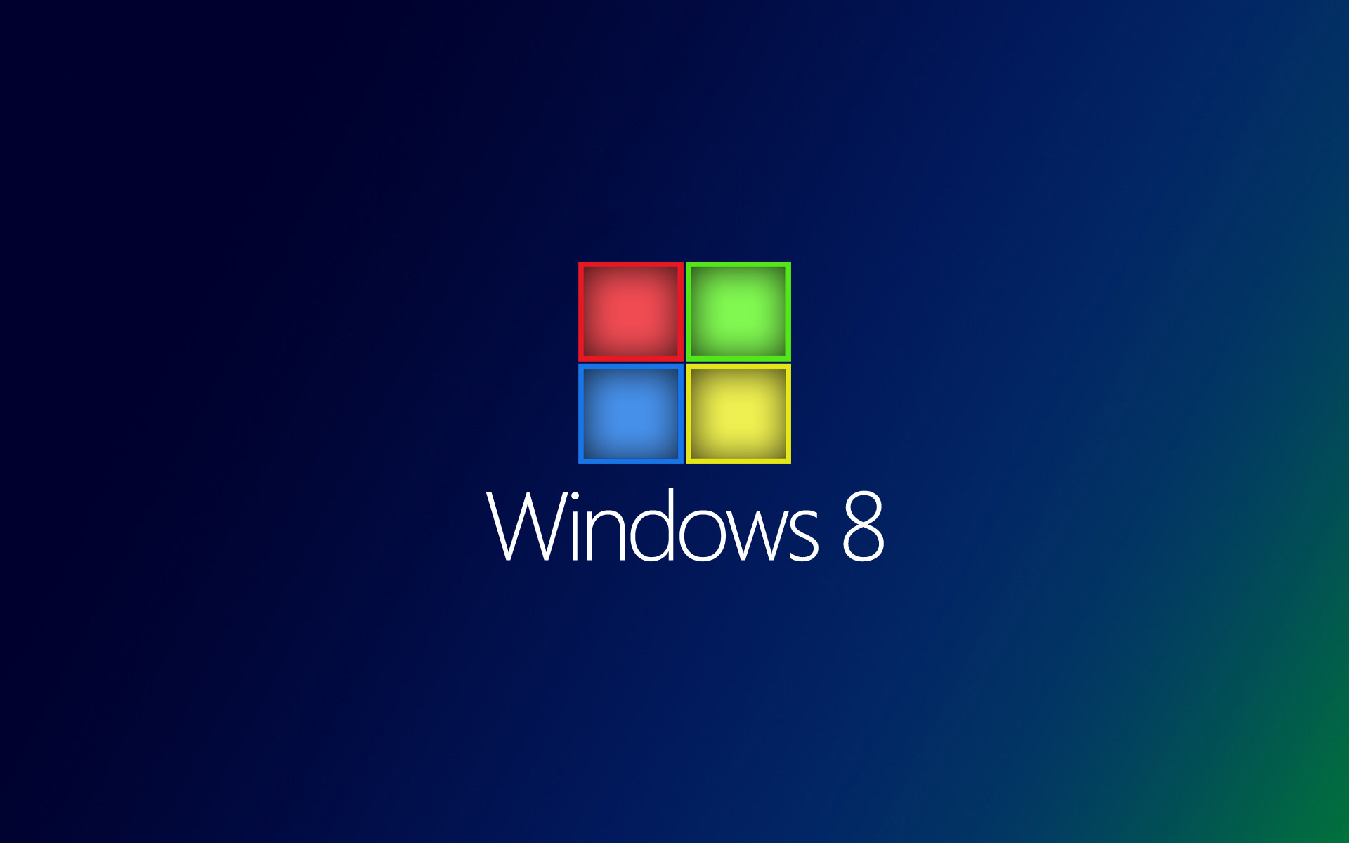 Windows 8, Logo Windows, Sfondo blu scuro, Minimalismo, Full HD, wallpaper per PC