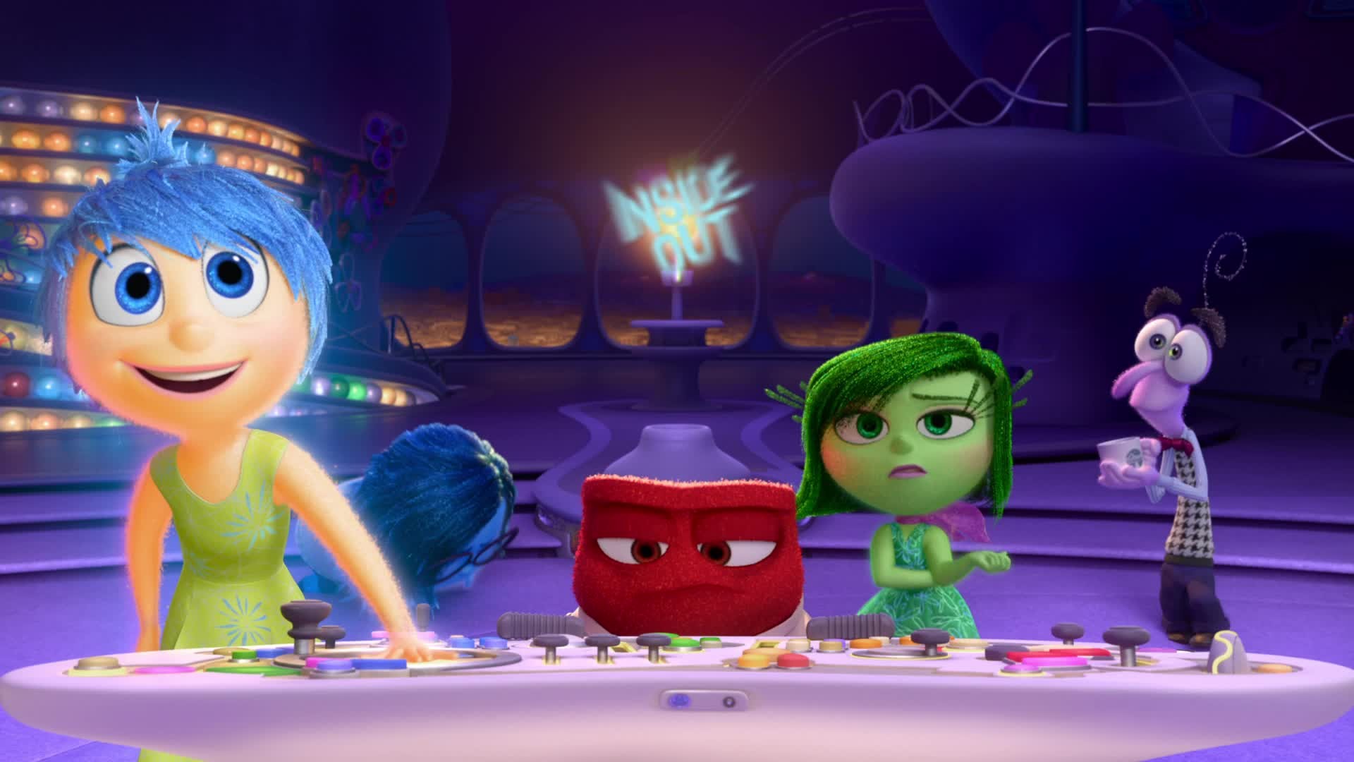 Gioia, Rabbia, Disgusto, Paura, Inside Out, Quartier generale, Full HD, sfondo per portatile