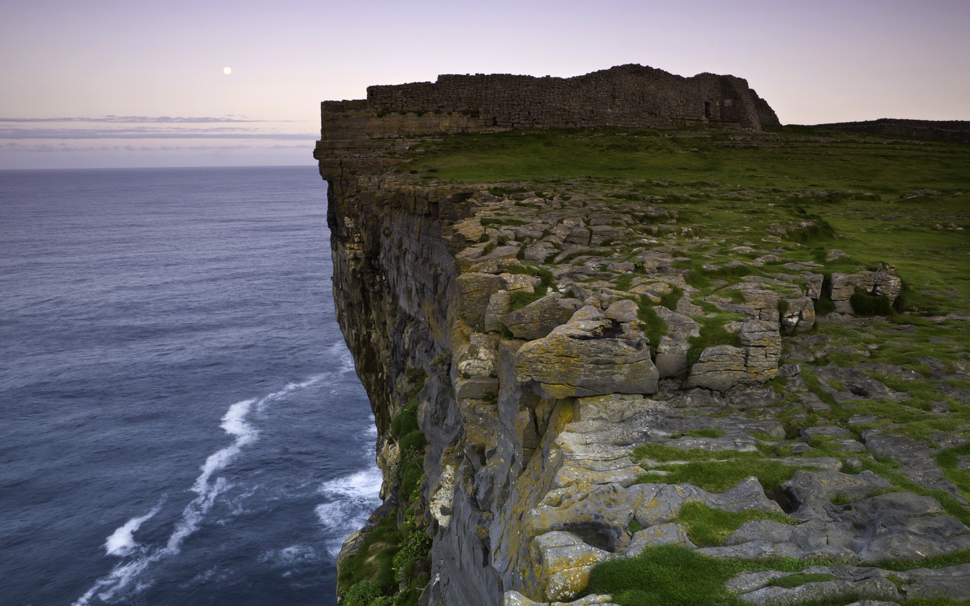 Dún Aonghasa, Isole Aran, Irlanda, Scogliera, Oceano, 1920x1200, sfondo MacBook Pro
