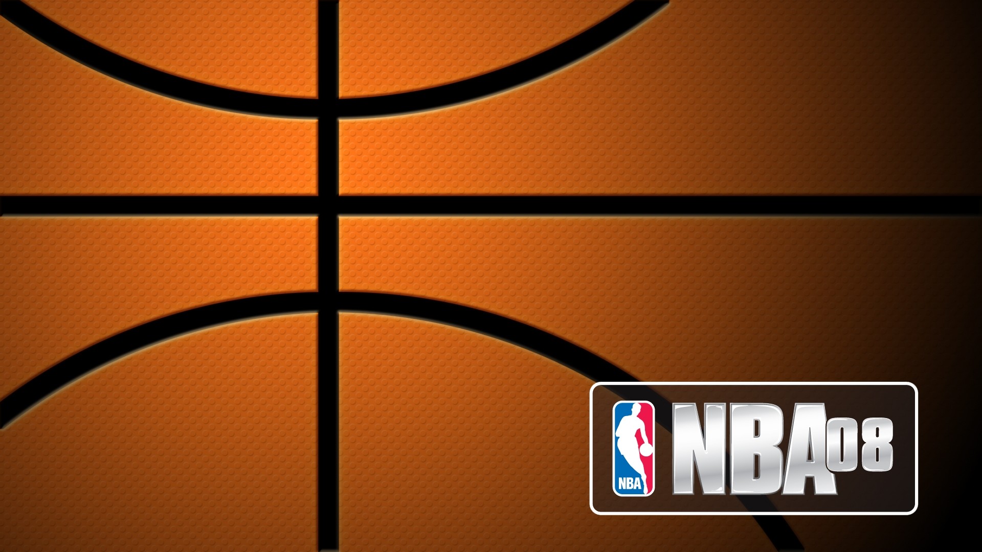 NBA 08, Videogioco, Pallone da basket, Arancione, Full HD, sfondo per PC