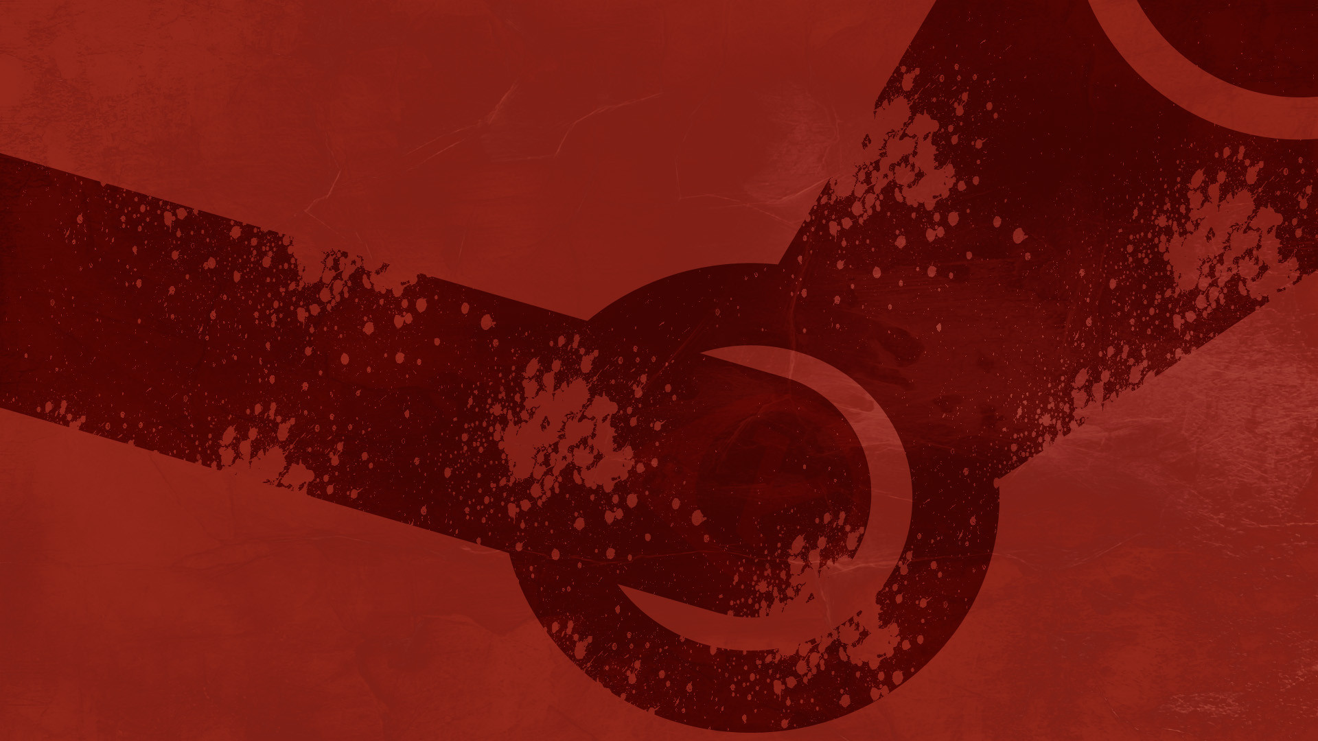 Logo Steam, Steam, Grunge, Rosso, Full HD 1080p, sfondo desktop