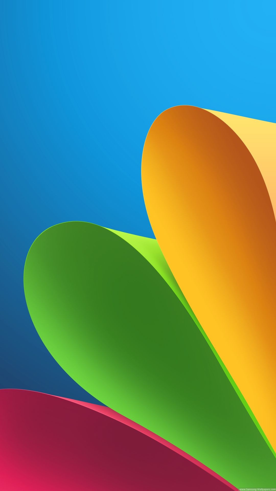 Petali, Colori, Arte astratta, Full HD, sfondo Samsung