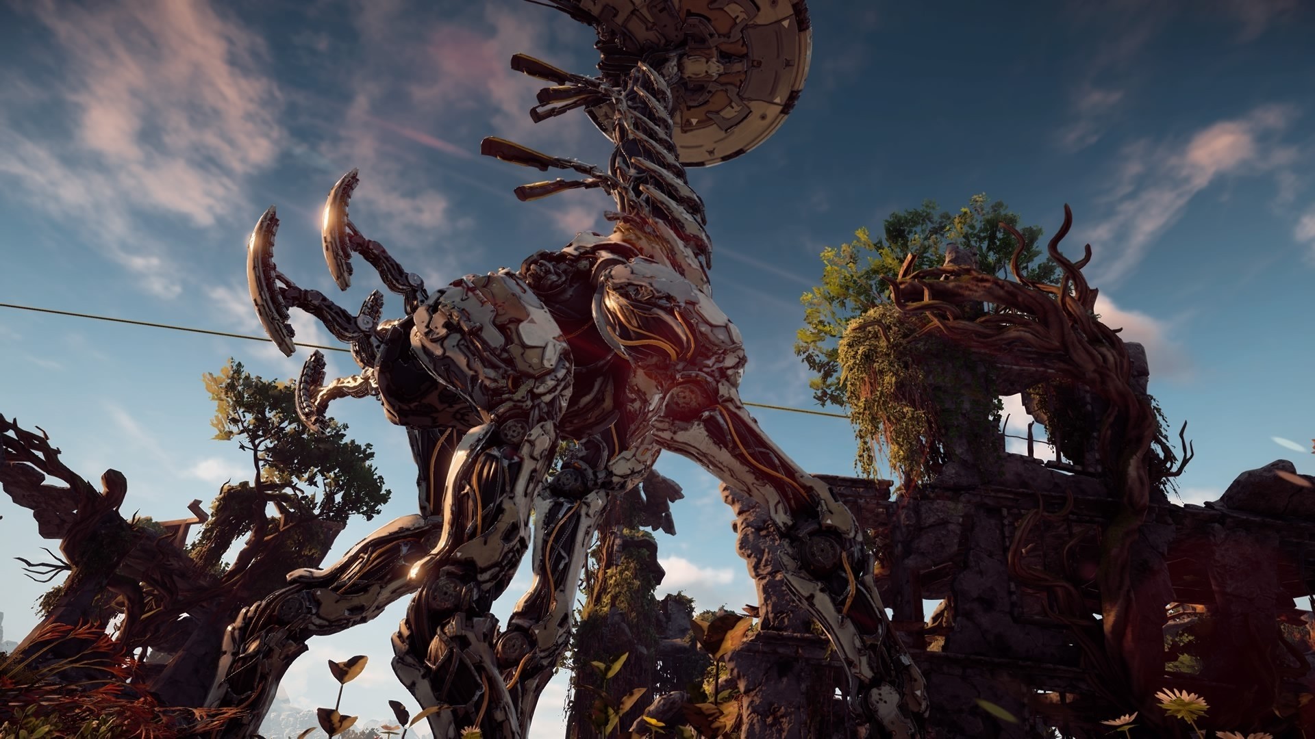 Horizon Zero Dawn, Macchina, Rovine, Full HD, sfondo Windows 11