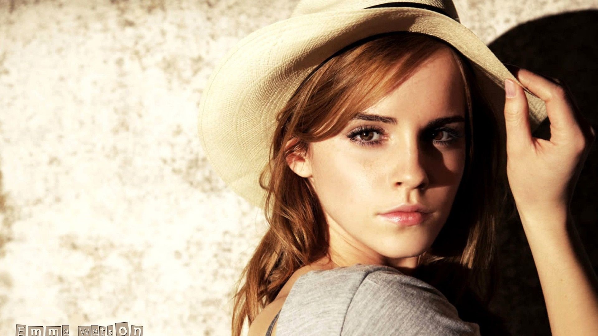 Emma Watson, Cappello, Vintage, Full HD, sfondo per PC e portatile