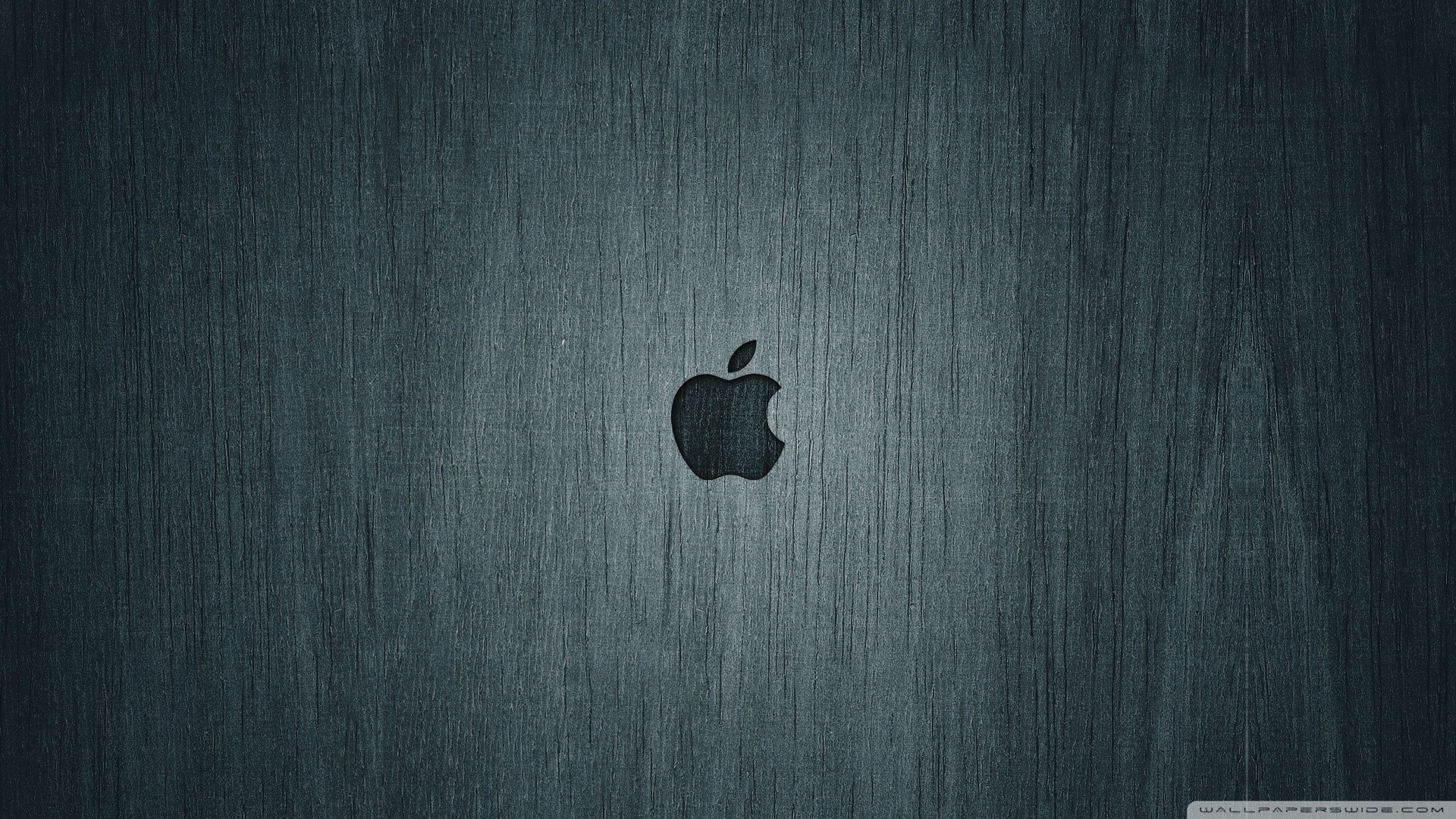 Logo Apple, Legno scuro, Minimalista, sfondo Mac