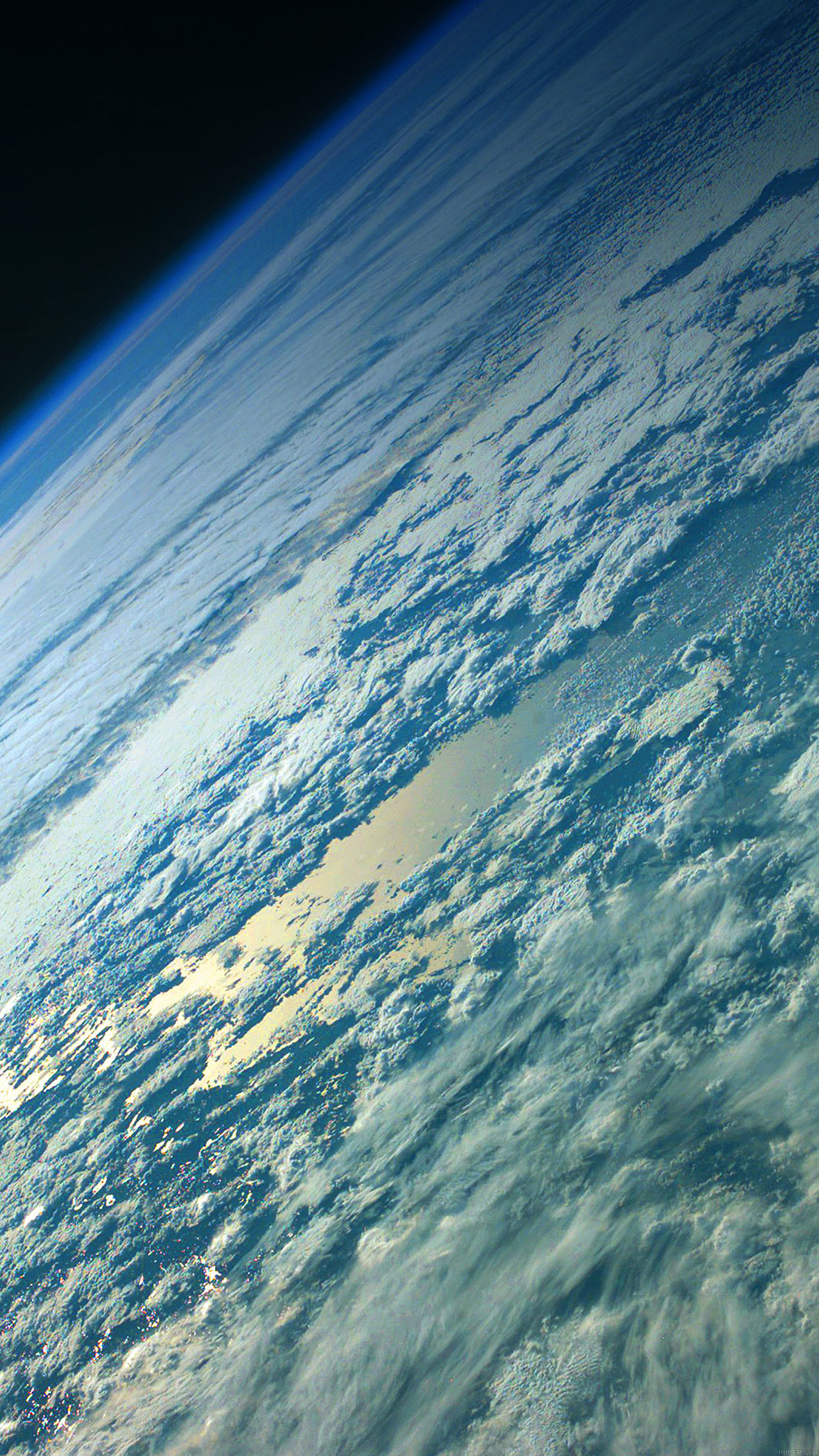Terra dallo spazio, Nuvole, Orbita, sfondo per il tuo smartphone