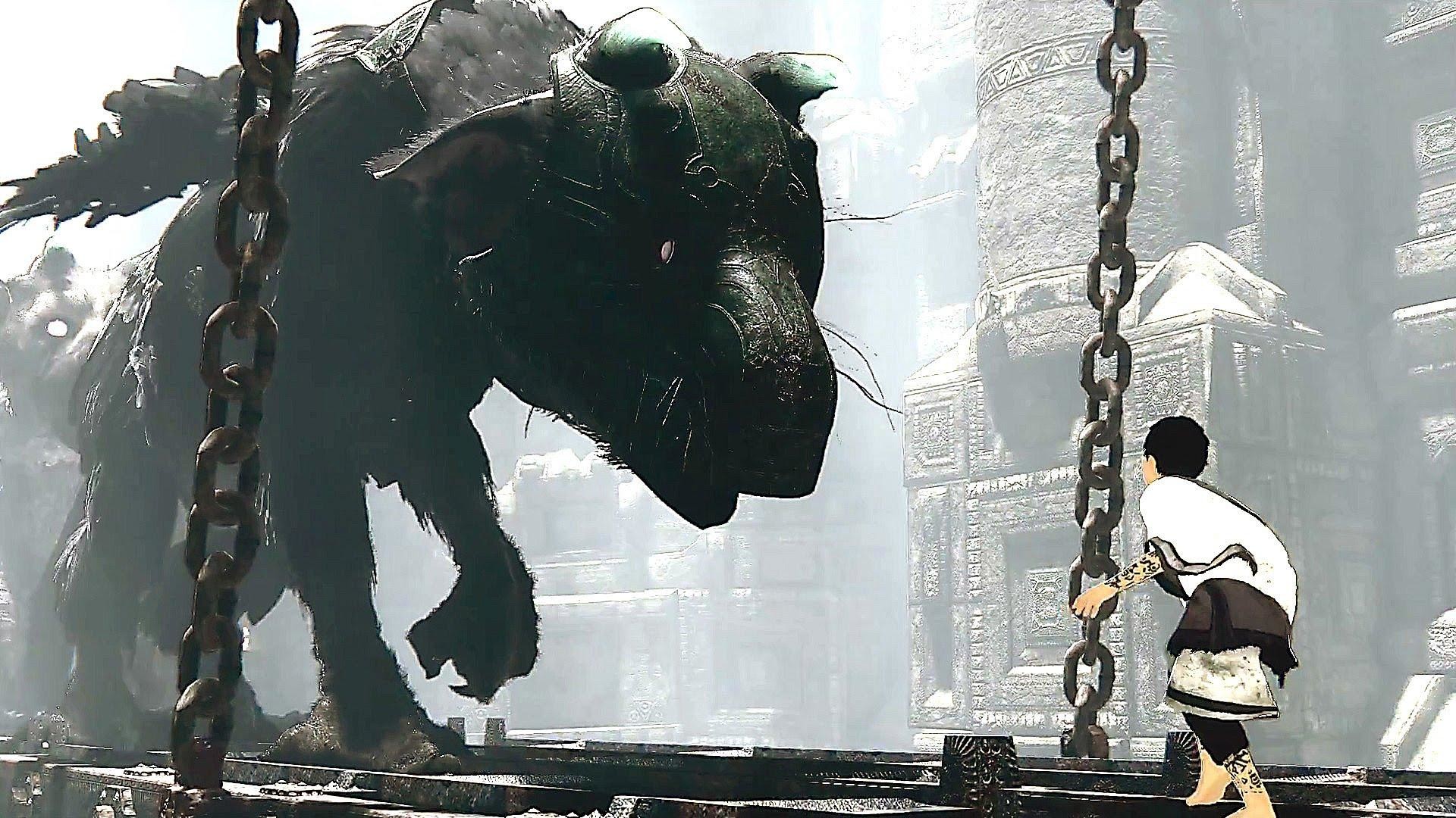 Trico, The Last Guardian, Ragazzo, Catene, Full HD, wallpaper per computer
