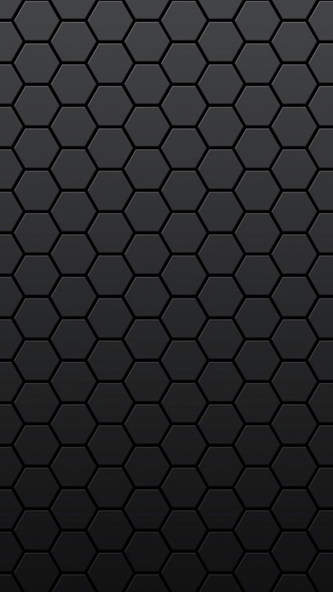 Fibra di carbonio, Esagoni, Nero, Full HD, sfondo verticale per cellulare
