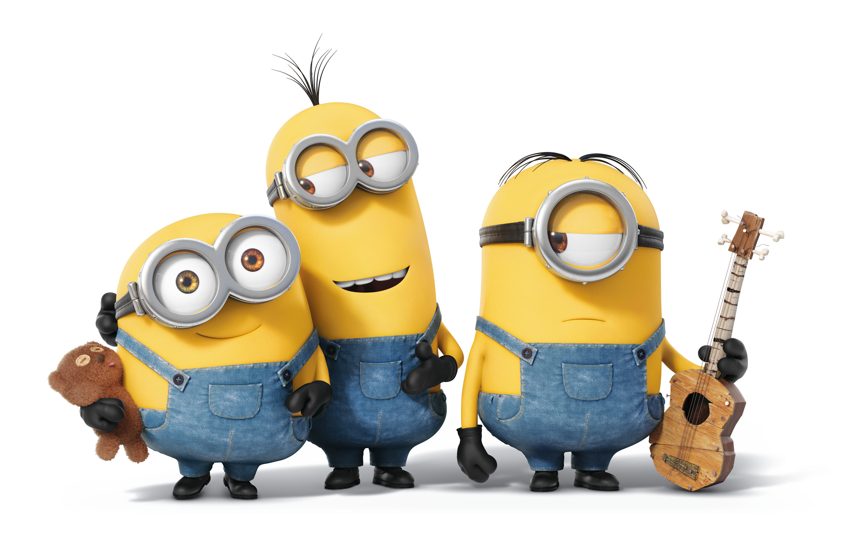 Minion, Kevin, Stuart, Bob, Chitarra, Orsacchiotto, sfondo Android