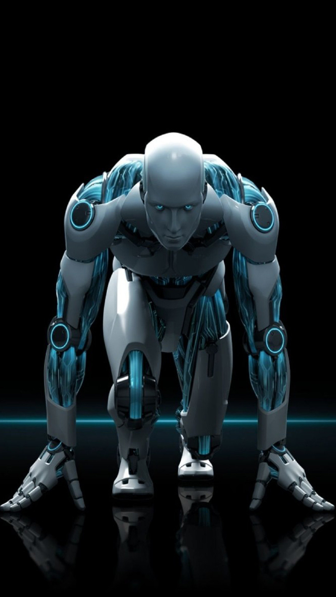 Robot, Posizione di partenza, Fantascienza, Full HD, sfondo per smartphone