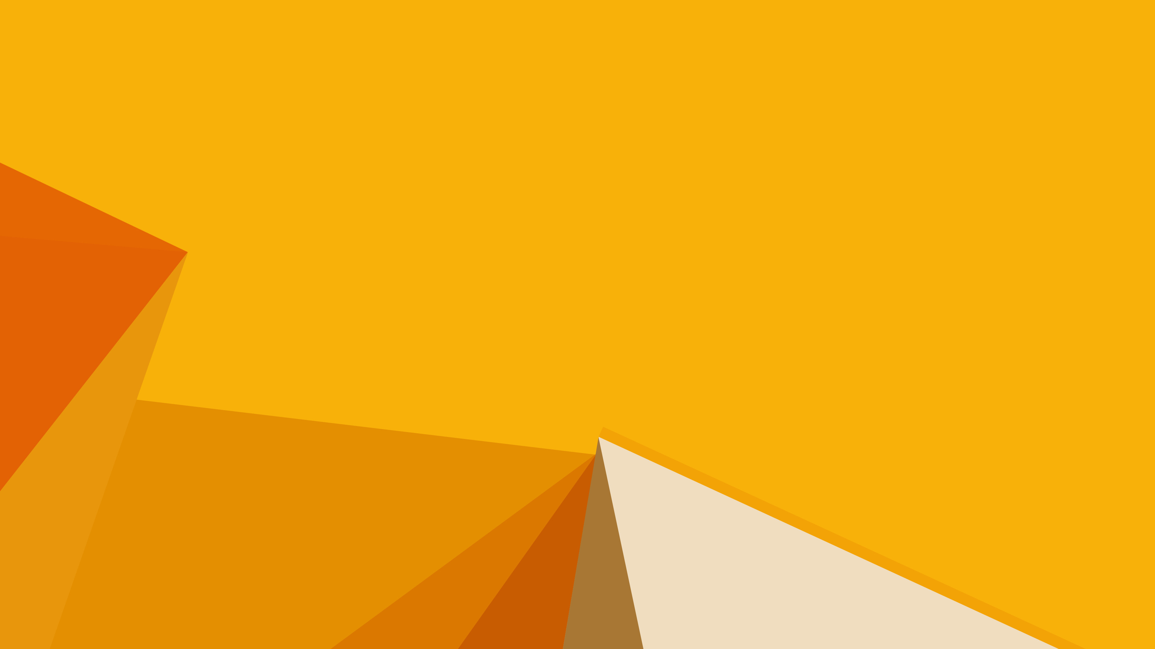 Poligoni, Arancione, Arte astratta, Minimal, 2K, sfondo per PC e portatile