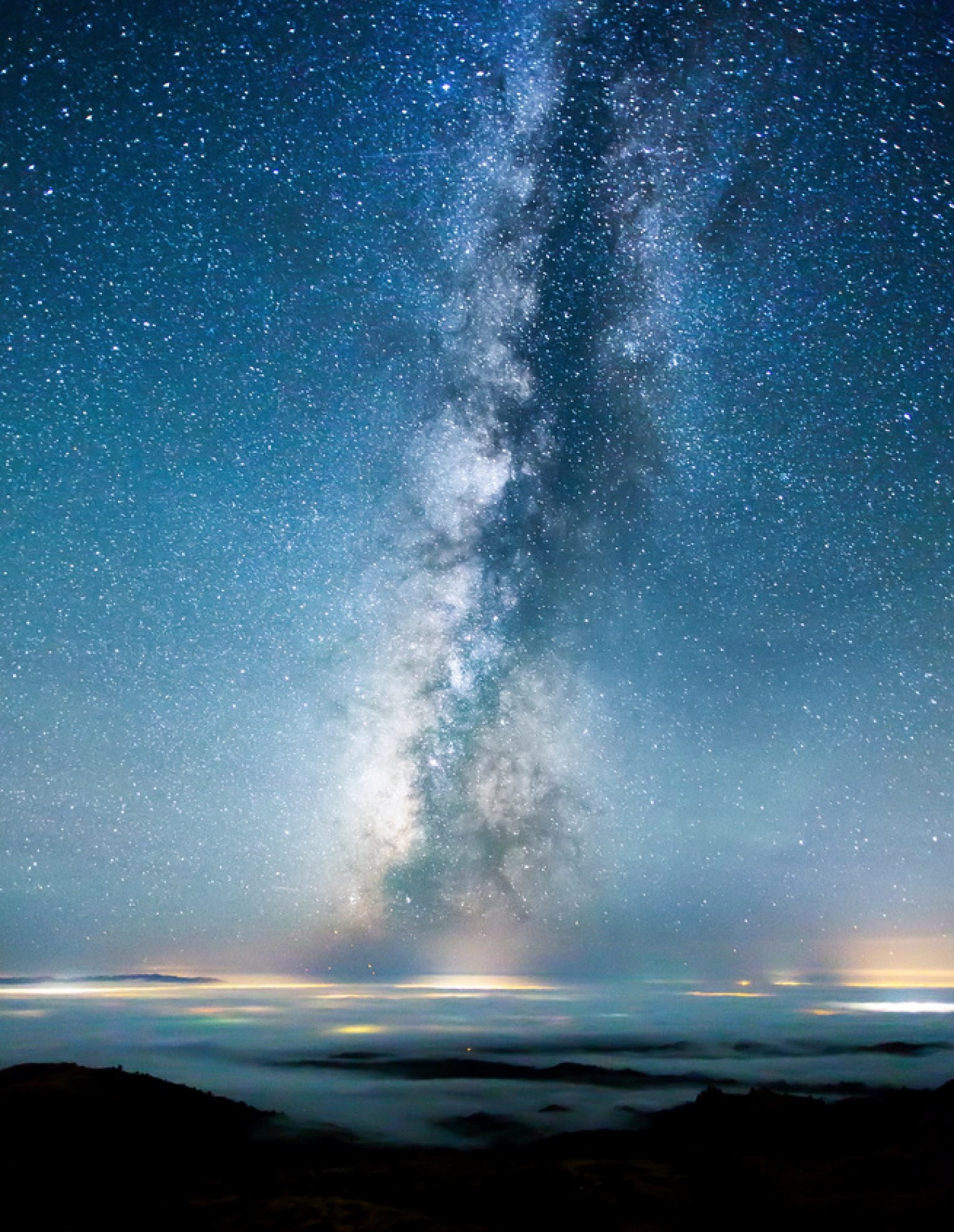Via Lattea, Nebbia, Notte, QHD+, wallpaper per tablet