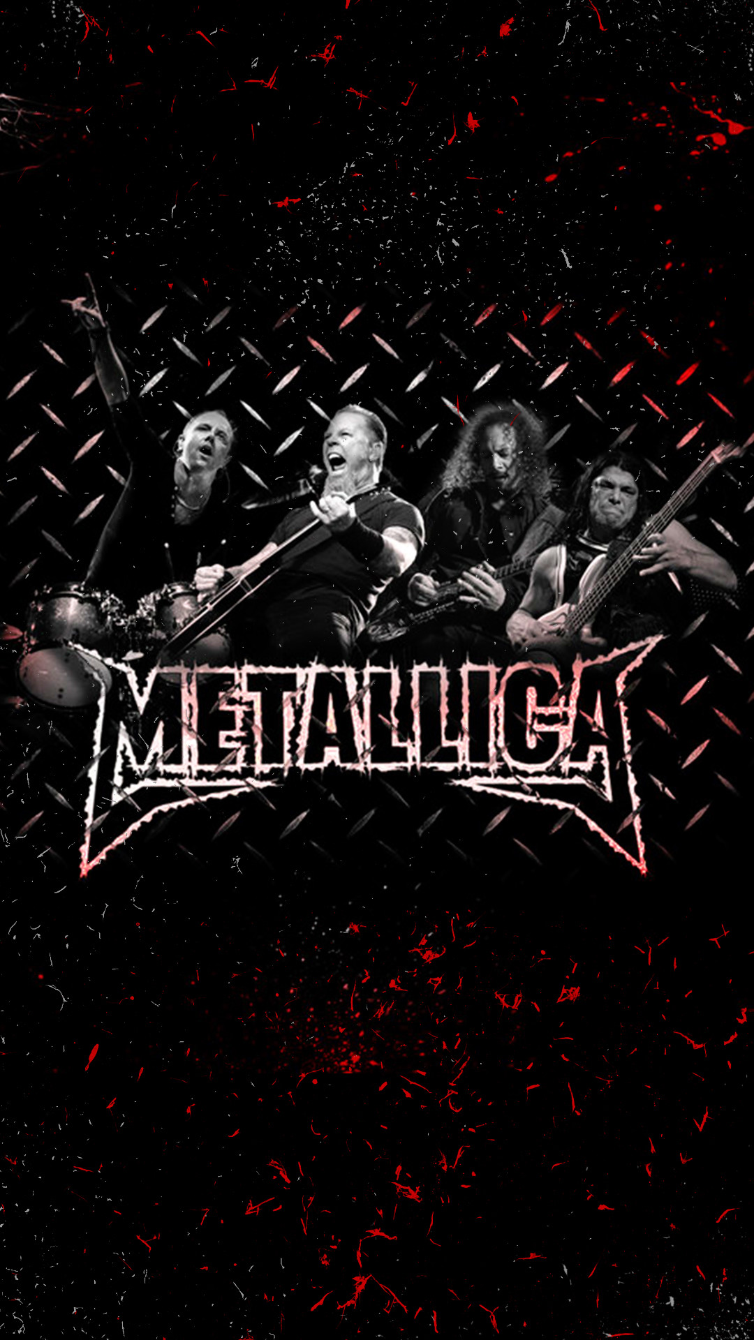 Metallica, Logo, Band, Lamiera, sfondo per iPhone e Android
