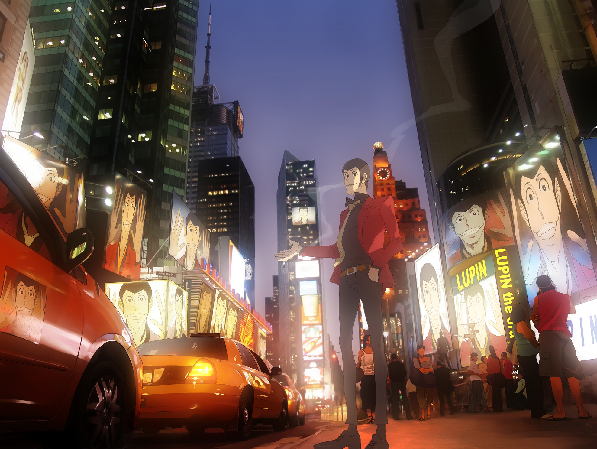 Lupin III, New York, Times Square, Notte, Full HD, schermata di blocco iPad