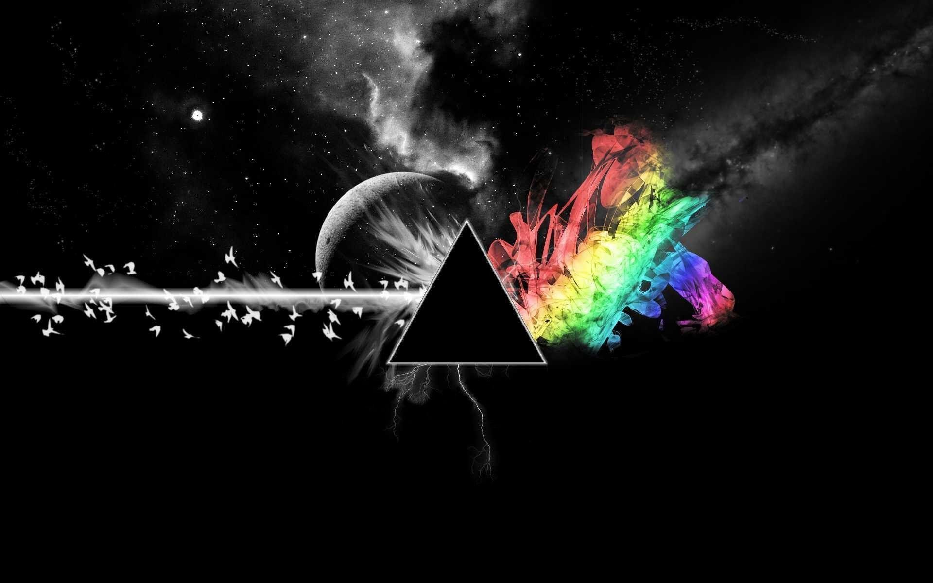 Pink Floyd, The Dark Side of the Moon, Prisma, Spazio, 1920x1200, immagine di sfondo