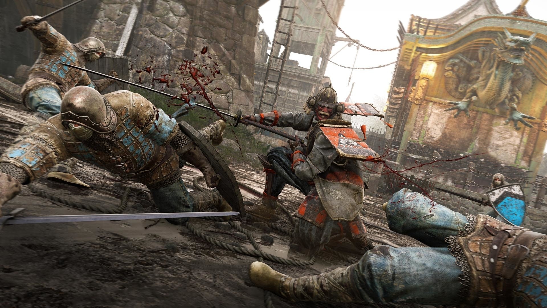 For Honor, Samurai, Battaglia, Castello, Full HD, sfondo per portatile