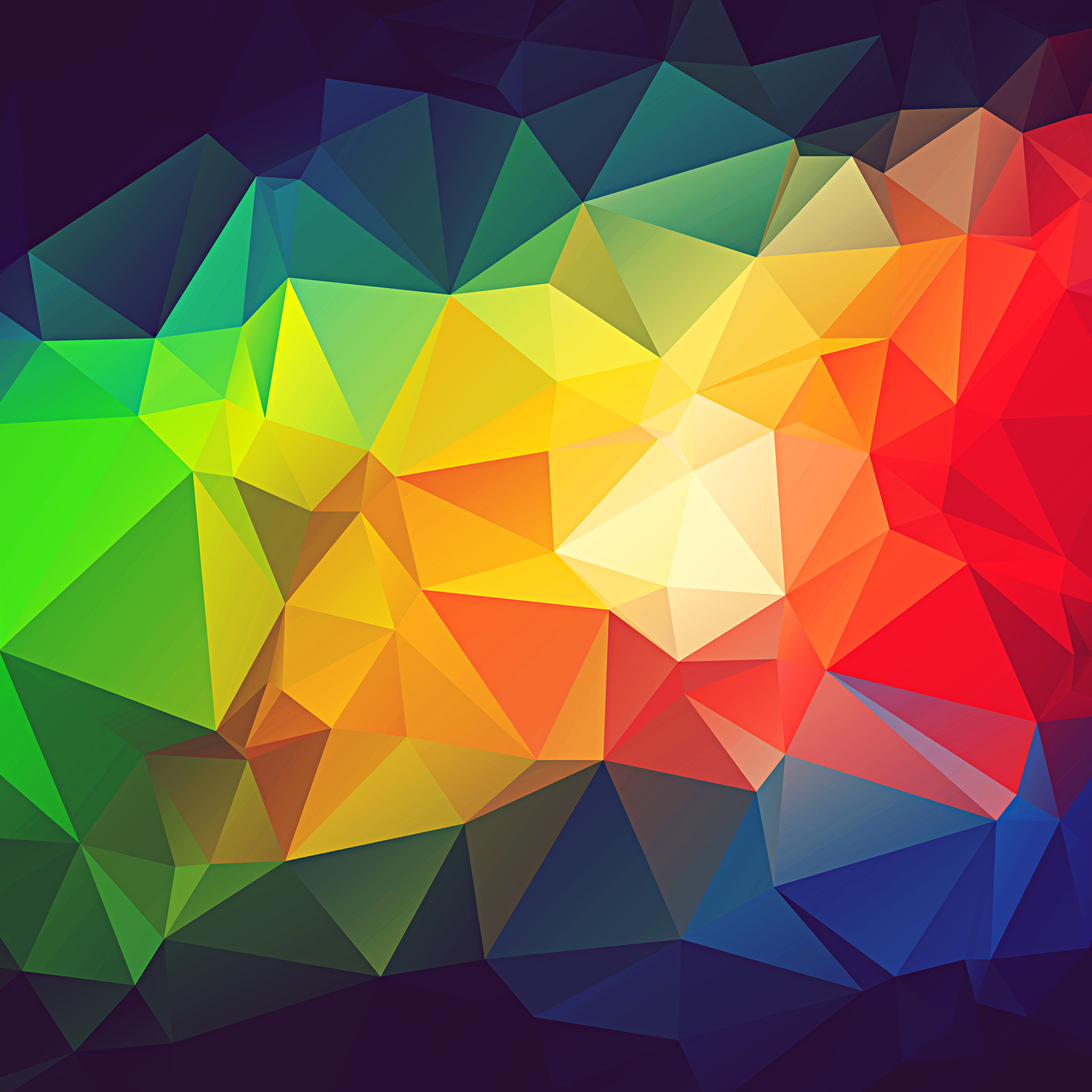 Low poly, Poligoni, Colori vivaci, Full HD, sfondo per iPad e tablet
