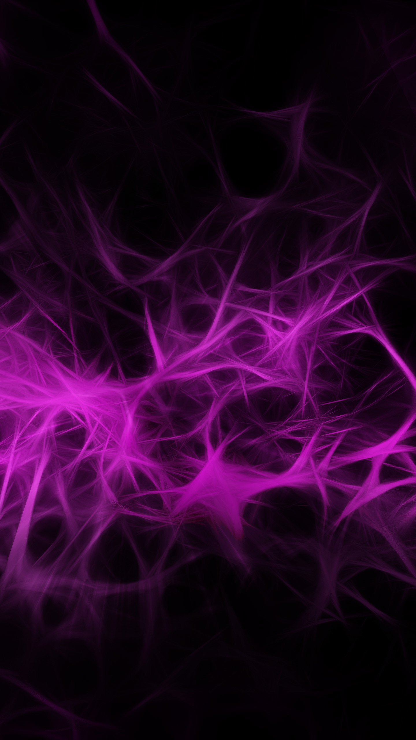 Frattale, Fucsia, Sfondo nero, QHD+, schermata di blocco Samsung S6