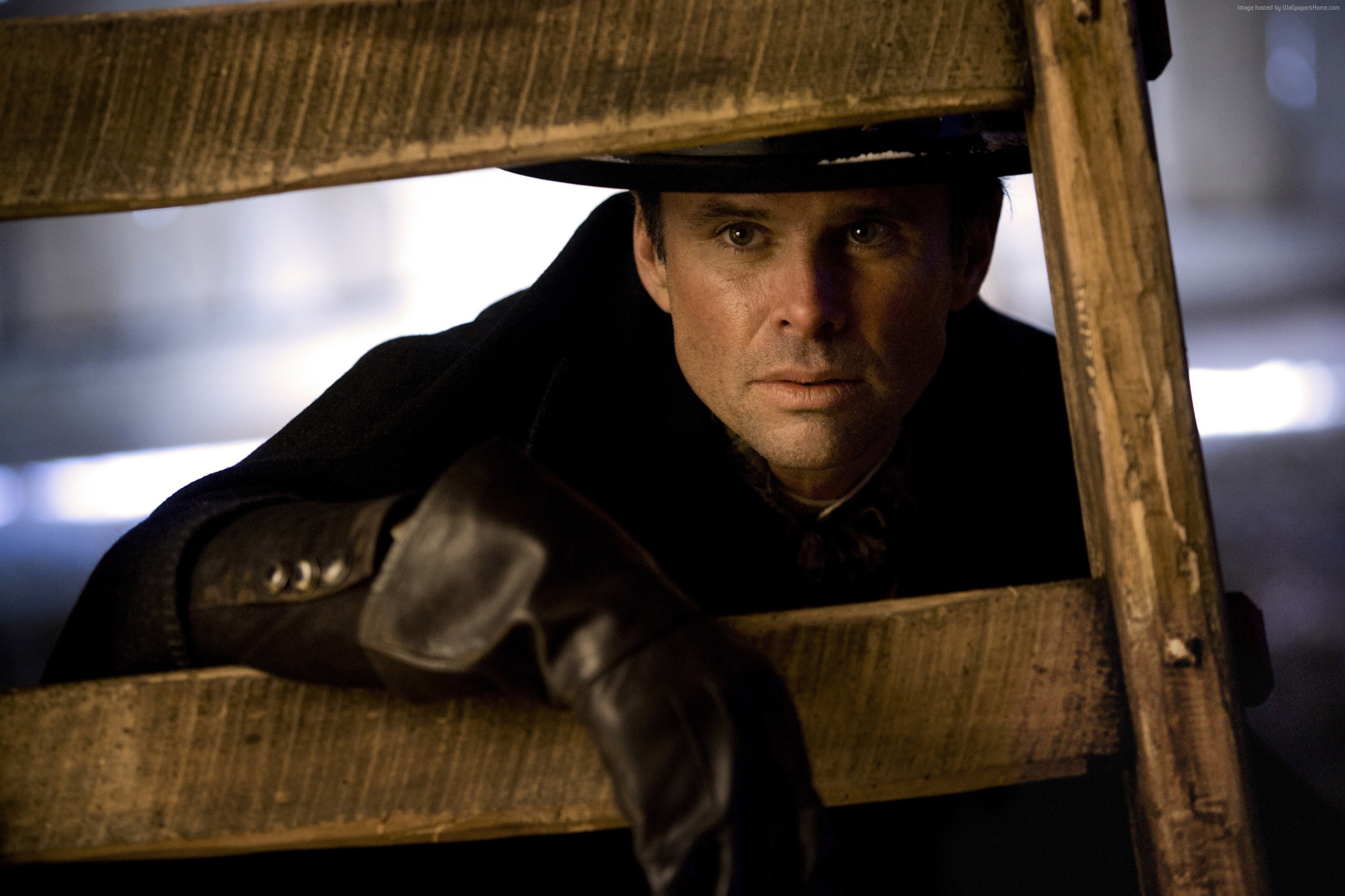 The Hateful Eight, Walton Goggins, Chris Mannix, Inquadratura del film, sfondo 2K per PC