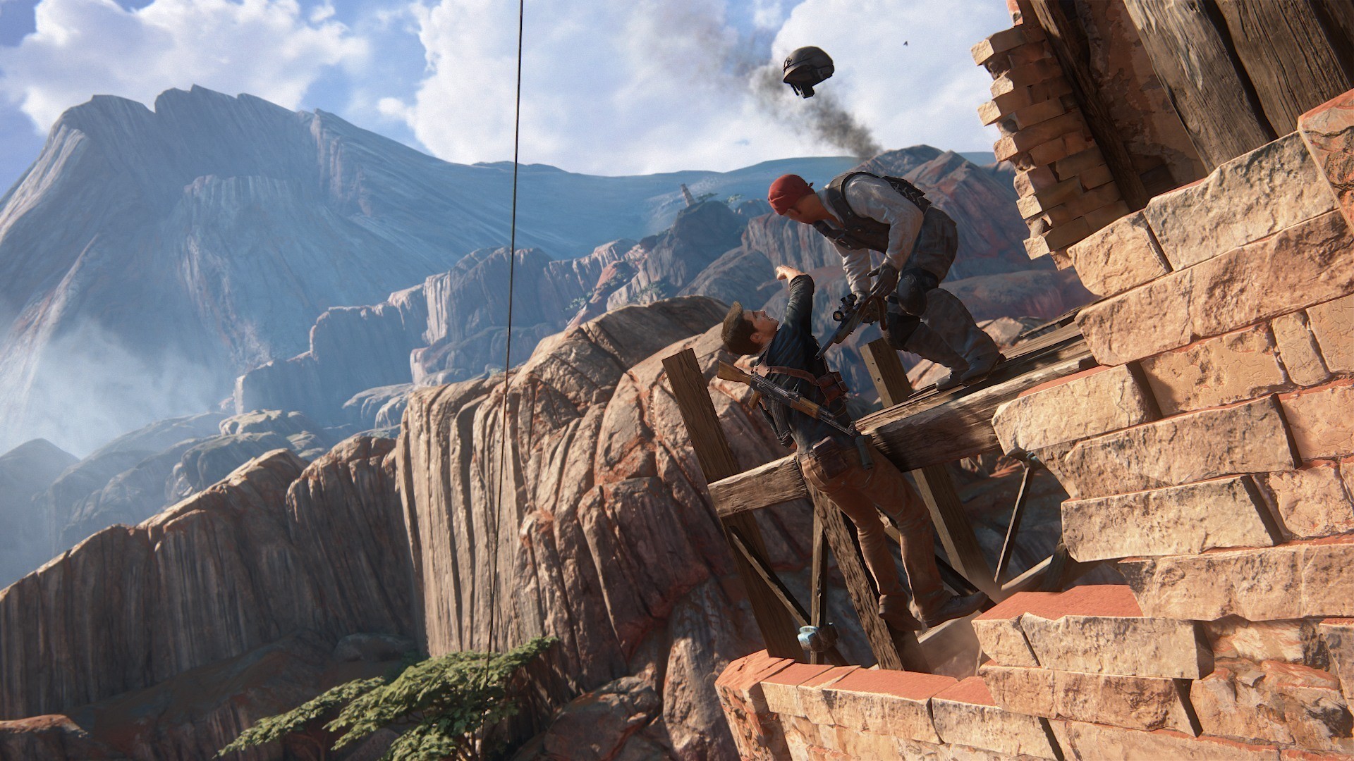 Nathan Drake, Uncharted 4, Arrampicata, Montagne, 1920x1080, wallpaper desktop