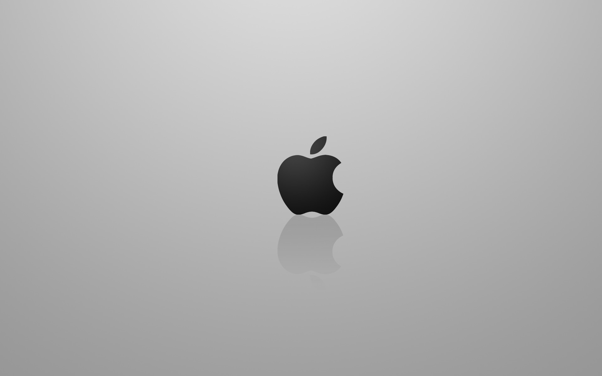 Logo Apple, Sfondo grigio, Minimalista, Full HD, wallpaper Mac