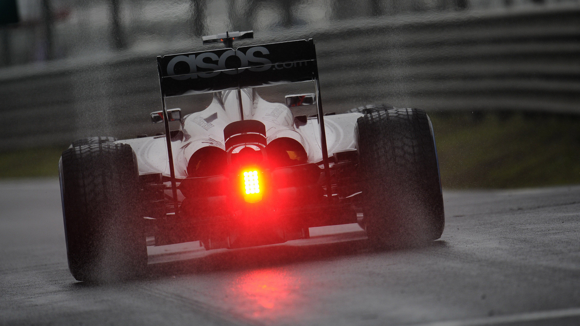 Formula 1, Williams, Pioggia, Luce posteriore, sfondo per il tuo desktop