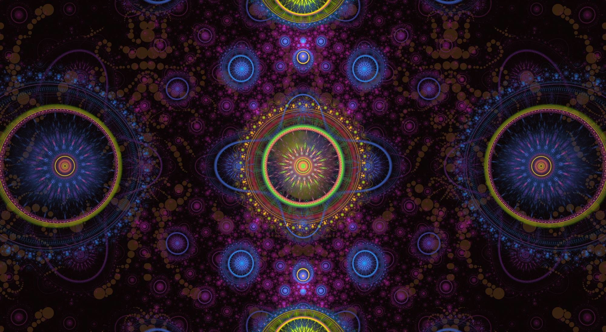 Mandala, Frattale, Arte psichedelica, Full HD, sfondo per portatile