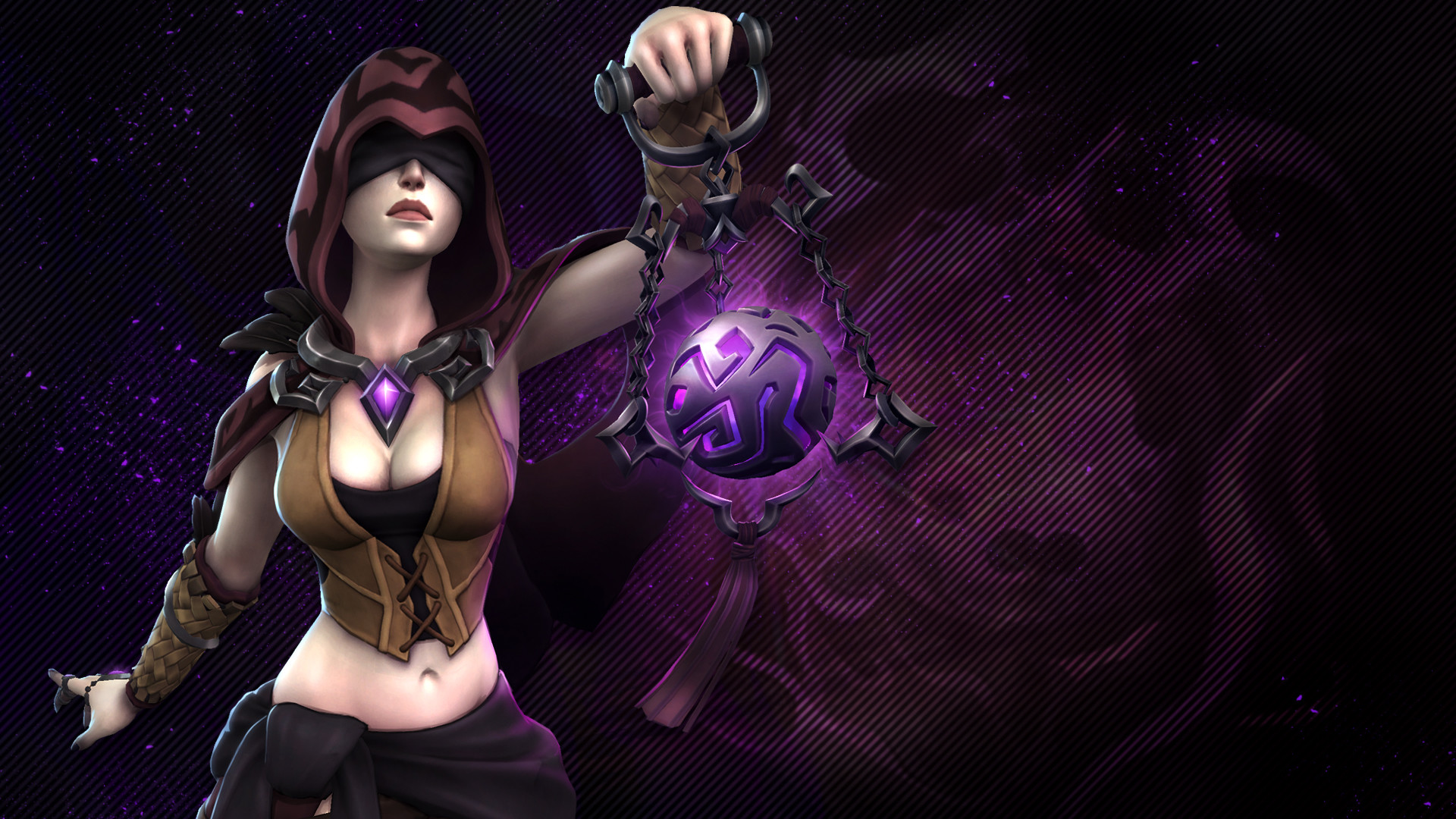 Seris, Paladins, Orbe, Viola, Full HD, wallpaper desktop