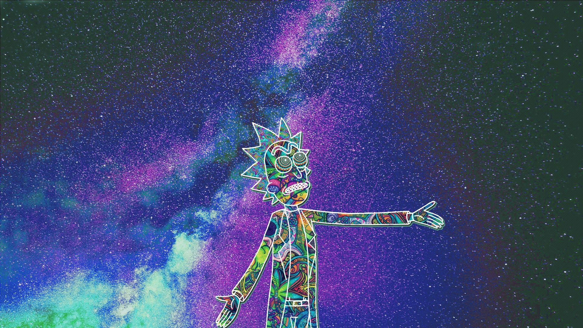 Rick Sanchez, Arte psichedelica, Via Lattea, 1920x1080, wallpaper desktop