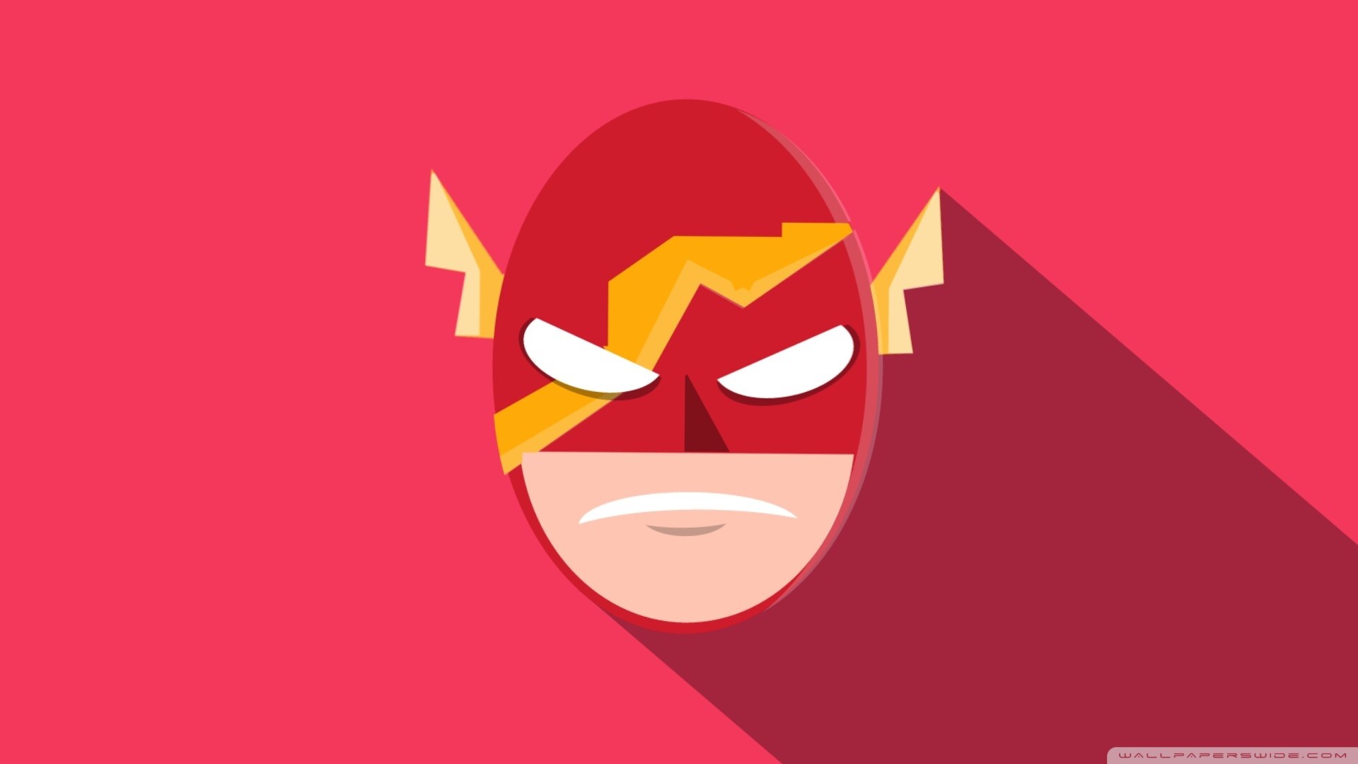 Flash, Maschera, Minimalismo, Rosa, 1920x1080, sfondo per PC