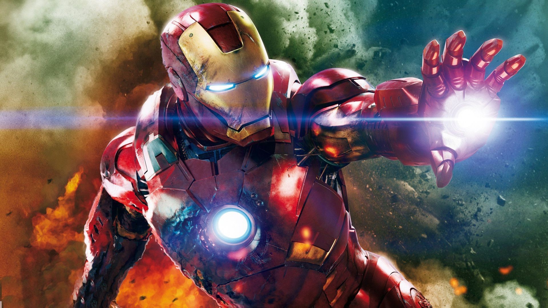 Iron Man, The Avengers, Repulsore, Esplosione, 1920x1080, sfondo per PC
