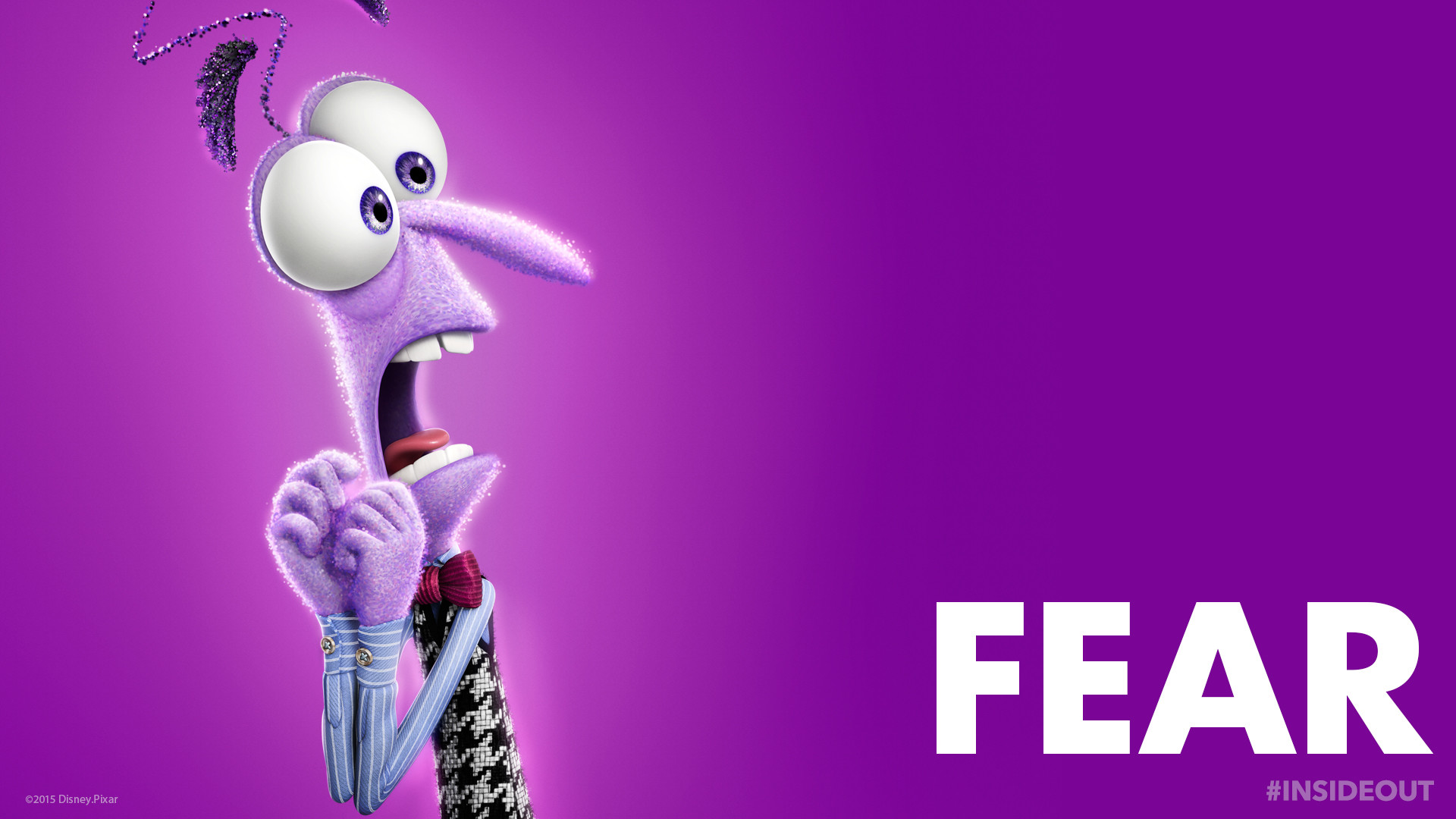 Paura, Inside Out, Fear, Viola, Spavento, Full HD, sfondo Windows 11