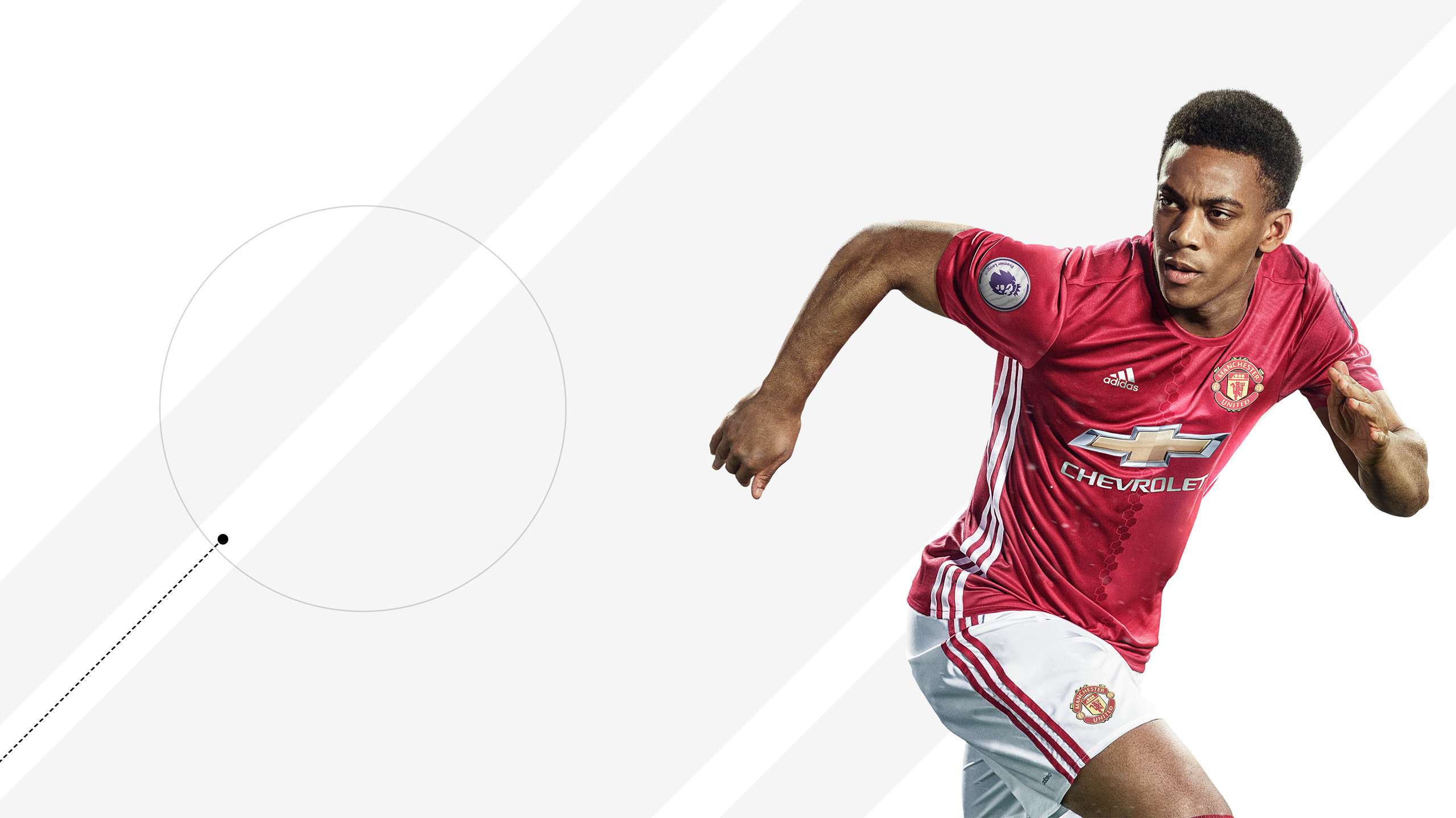 Anthony Martial, FIFA 17, Manchester United, Sfondo bianco, 2K, wallpaper per PC