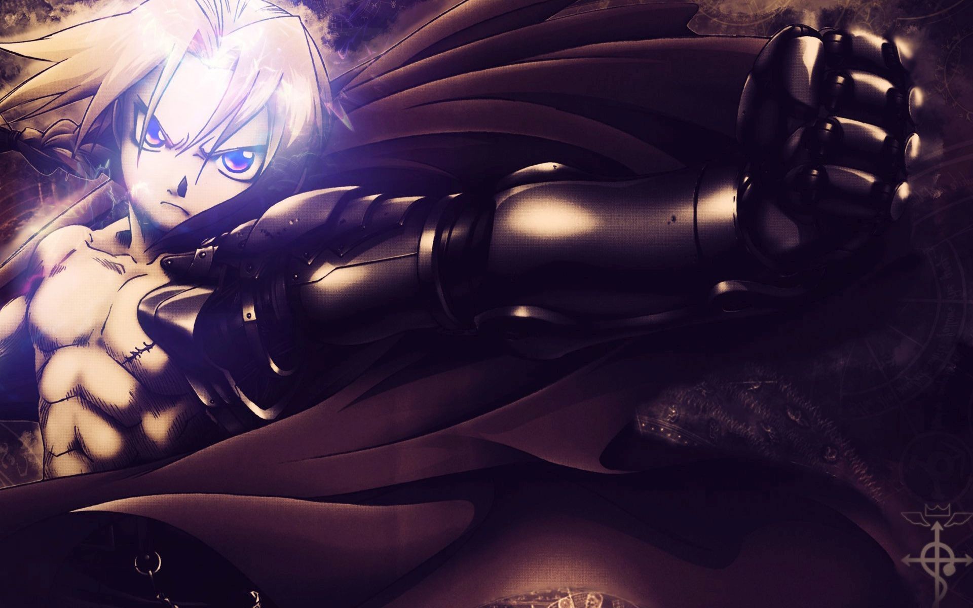 Edward Elric, Fullmetal Alchemist, Automail, Pugno, Full HD, sfondo per PC e portatile