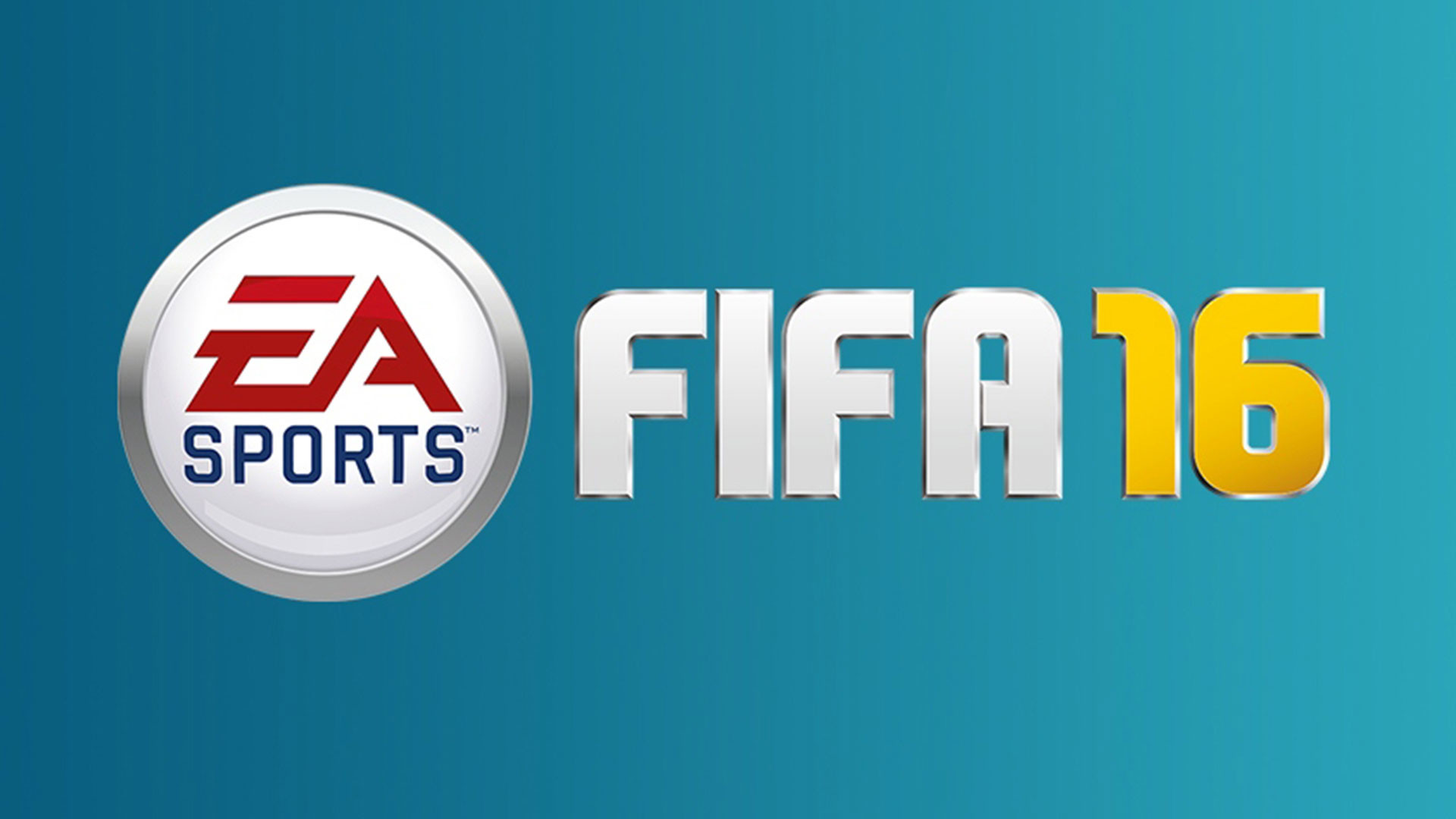 FIFA 16, EA Sports, Logo, Blu, Full HD, sfondo desktop