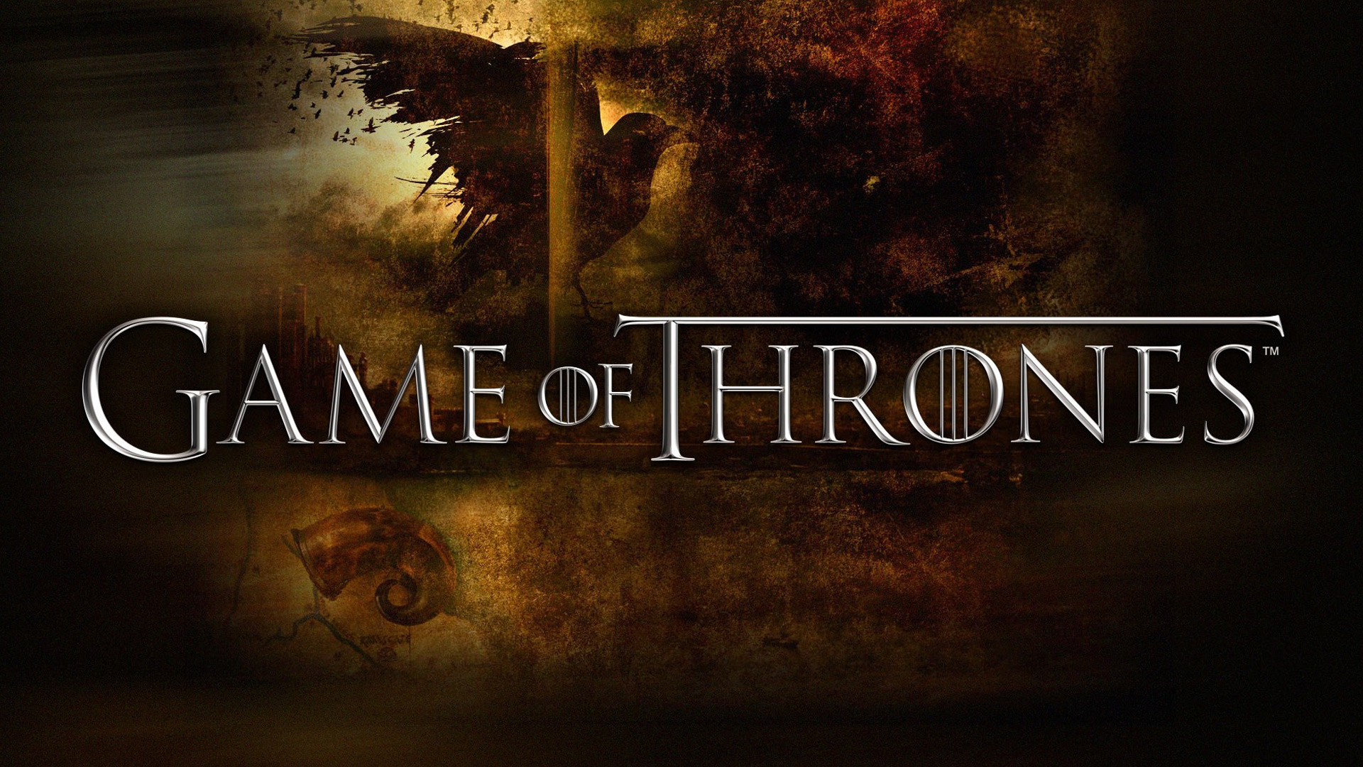 Il Trono di Spade, Logo, Pergamena, Toni marroni, 16:9 Full HD, sfondo widescreen