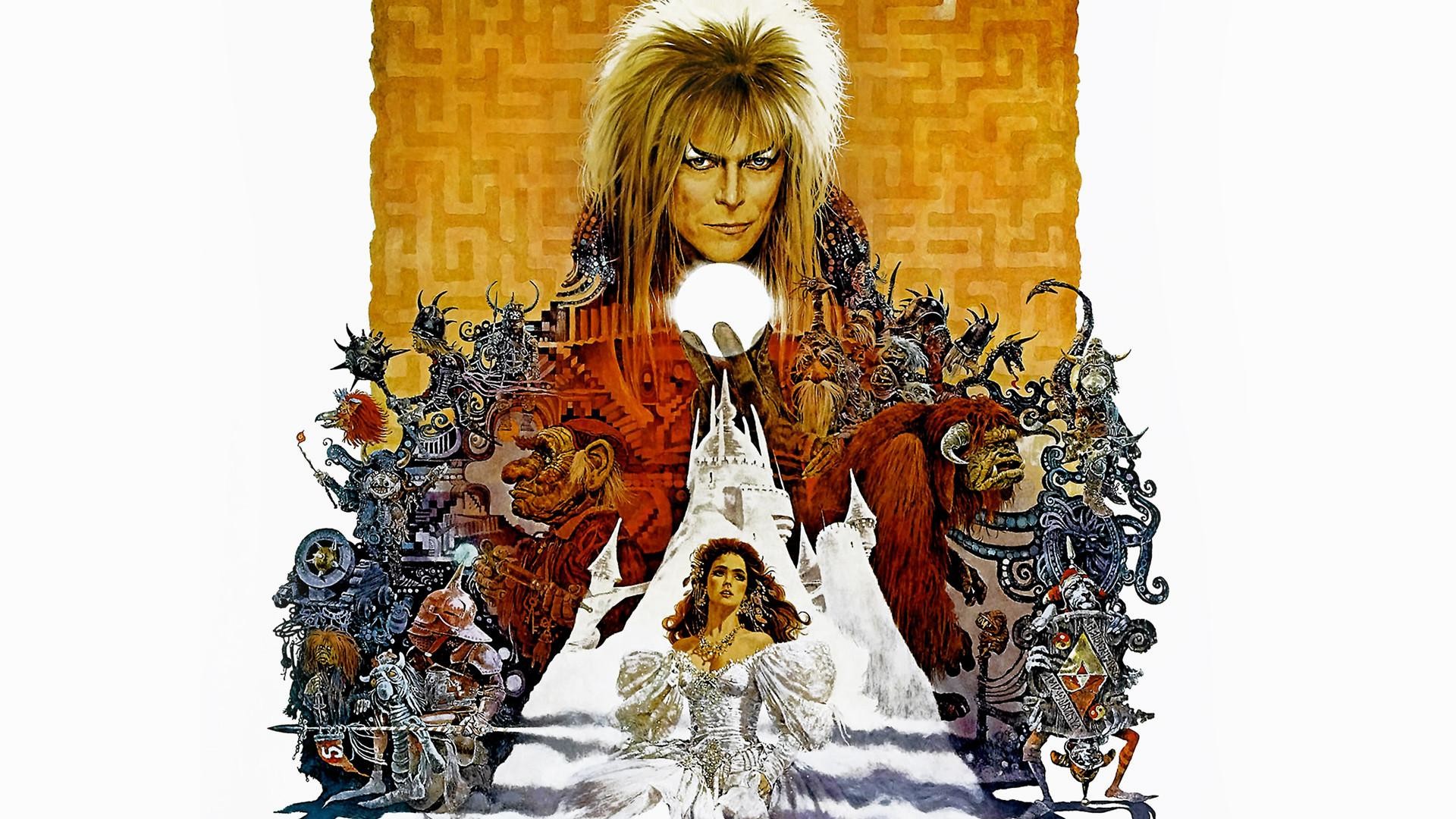 David Bowie, Jareth, Labyrinth - Dove tutto è possibile, Locandina, Illustrazione, sfondo 1080p