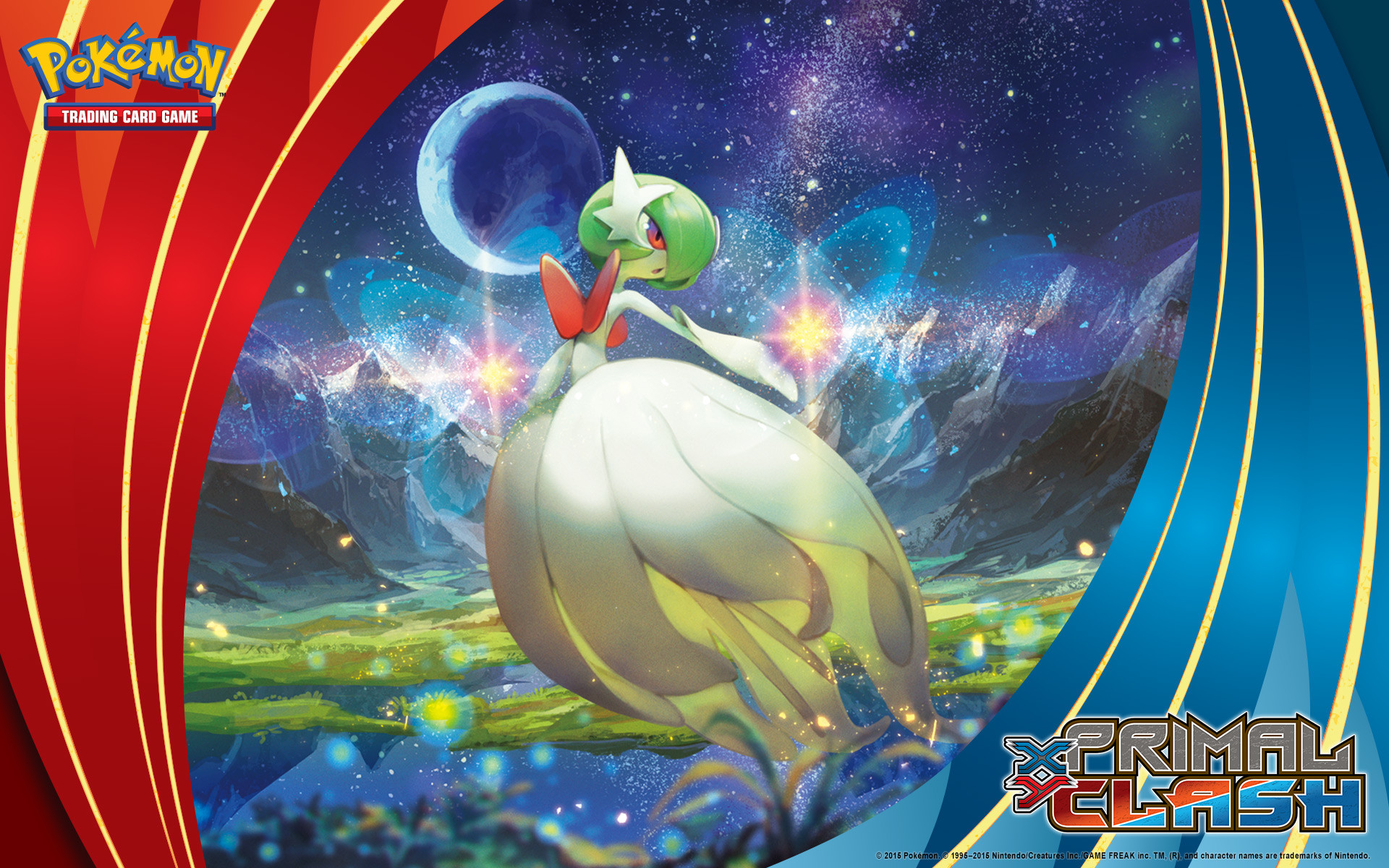 Gardevoir, Pokémon Scontro Primordiale, Luna, Gioco di carte collezionabili, sfondo per PC