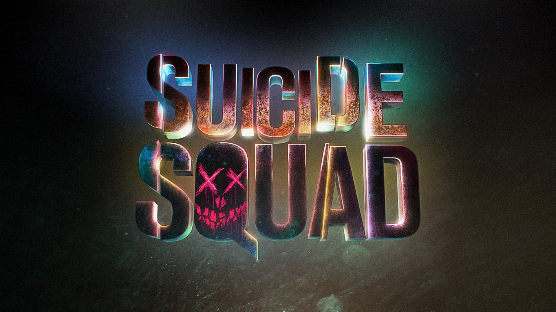Suicide Squad, Logo, Neon, Sfondo scuro, Full HD, wallpaper desktop