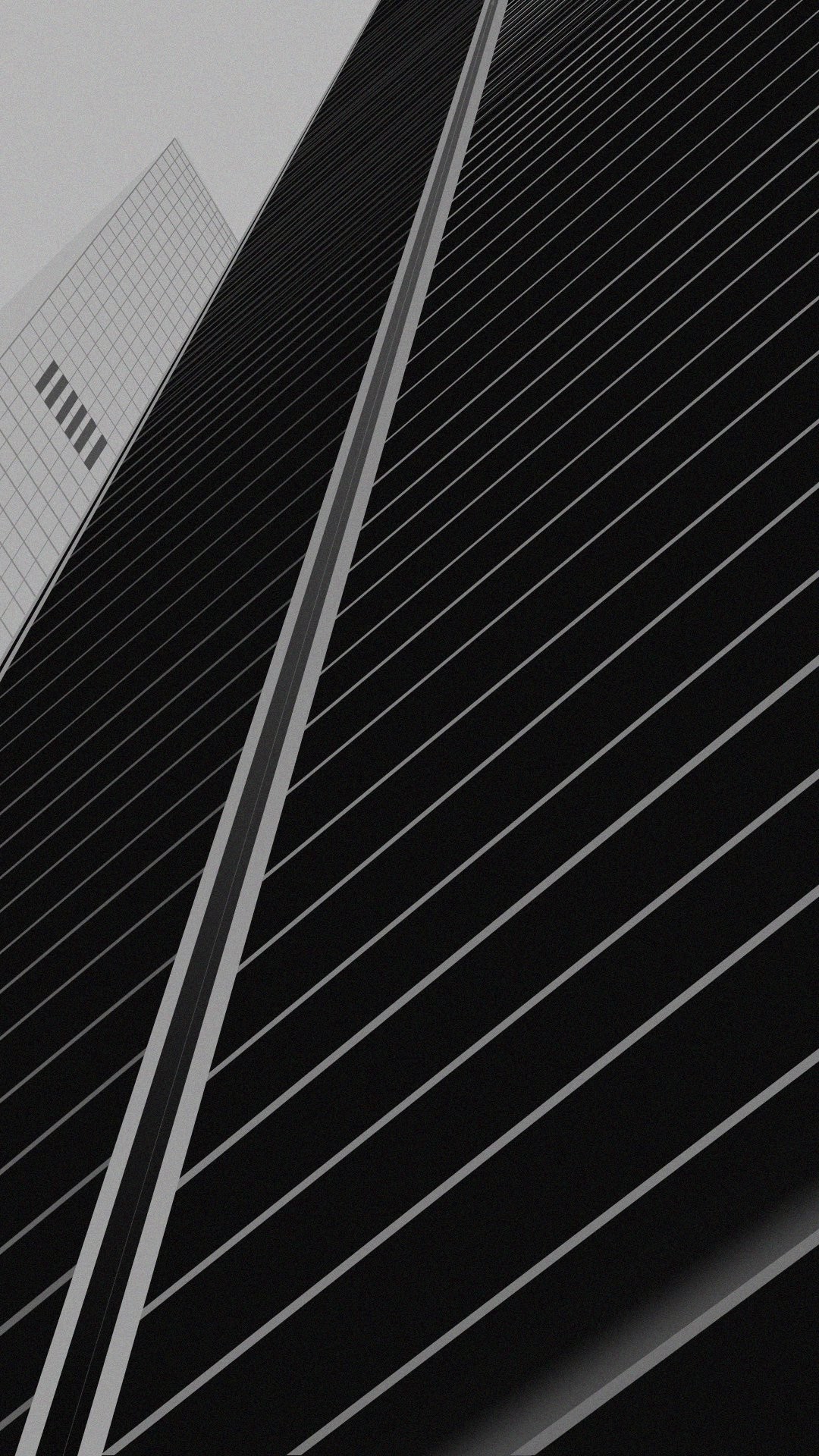 Grattacielo, Architettura, Linee, Bianco e nero, sfondo iPhone 7 Full HD