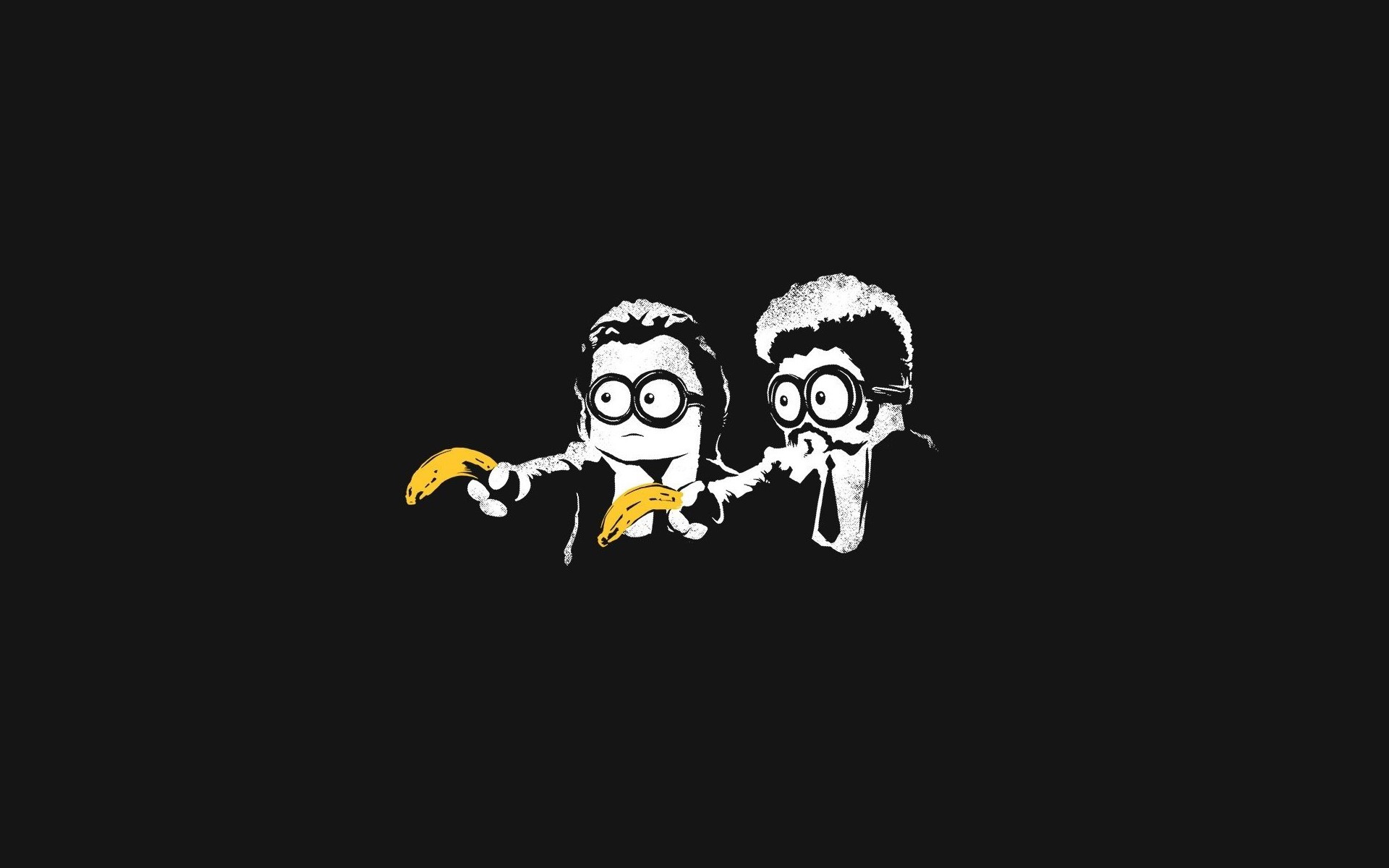 Pulp Fiction, Minions, Banane, Parodia, 1920x1200, immagine di sfondo