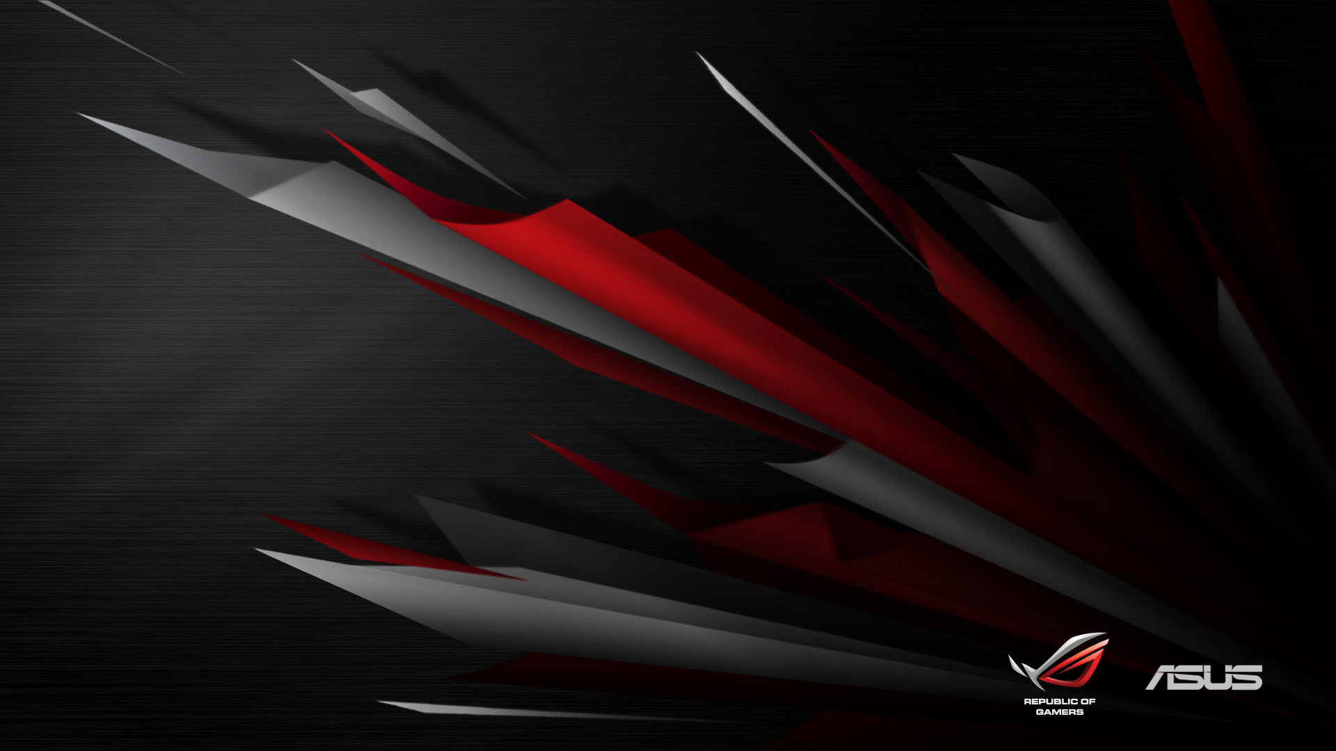 ASUS ROG, ASUS, Schegge, Rosso e nero, Full HD, sfondo per PC