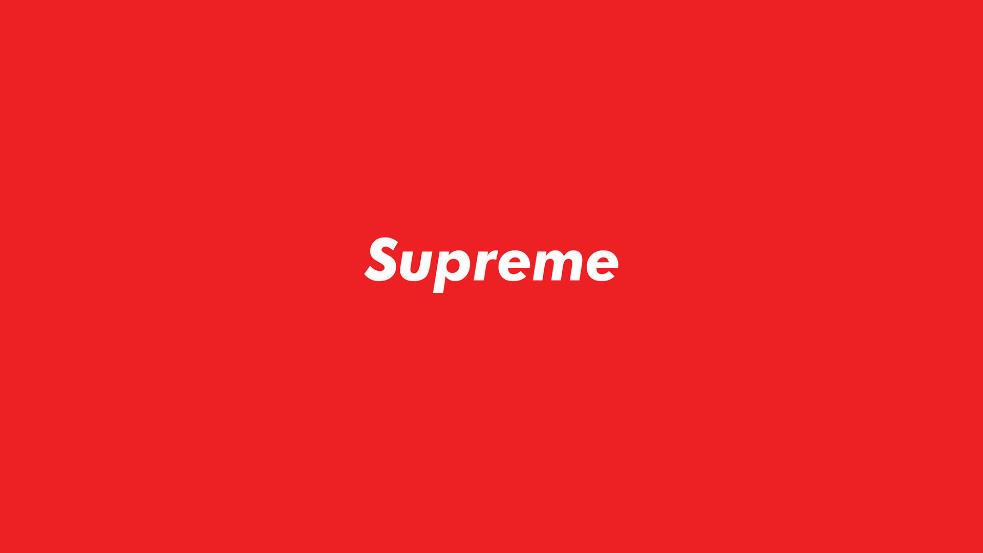 Logo Supreme, Sfondo rosso, Minimalismo, 1920x1080, wallpaper desktop