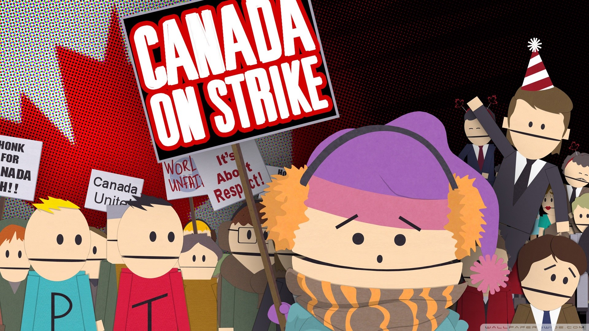 South Park, Canada in sciopero, Ike Broflovski, Protesta, Full HD 1080p, sfondo desktop