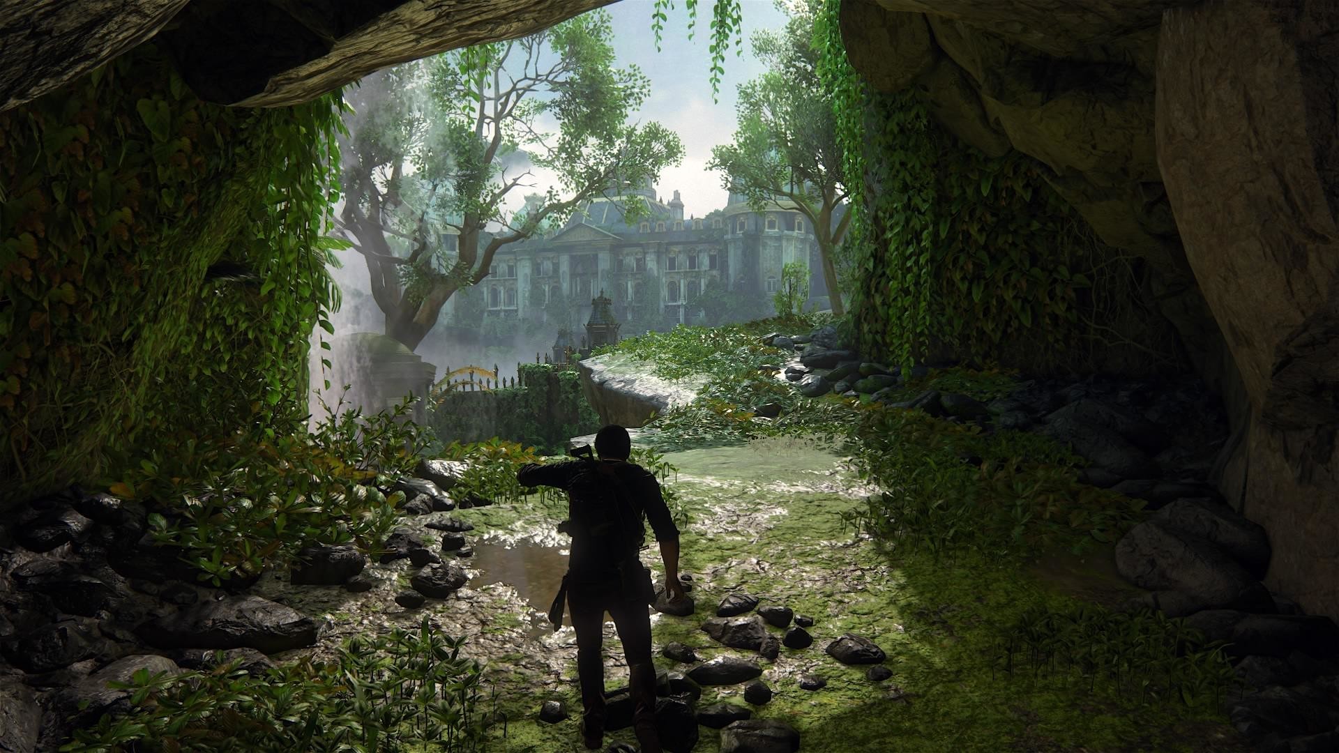 Nathan Drake, Uncharted 4, Giungla, Rovine, 1920x1080, sfondo per PC