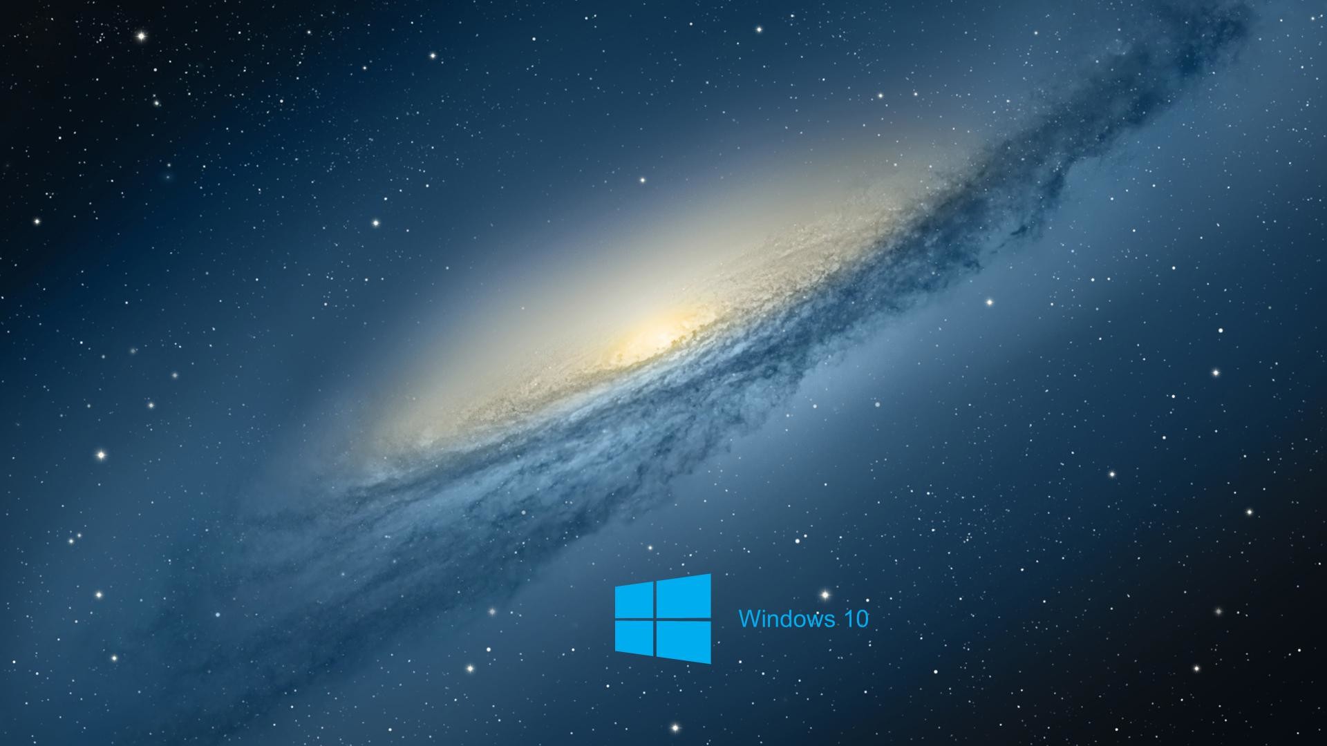 Windows 10, Galassia, Spazio, Stelle, 1920x1080, immagine di sfondo