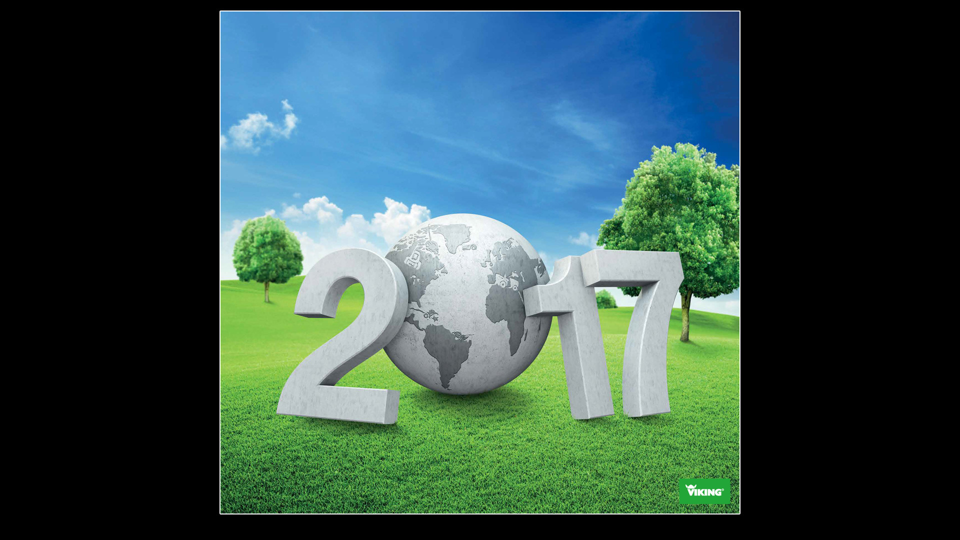 2017, Globo, Prato, Scritta 3D, Full HD, sfondo desktop